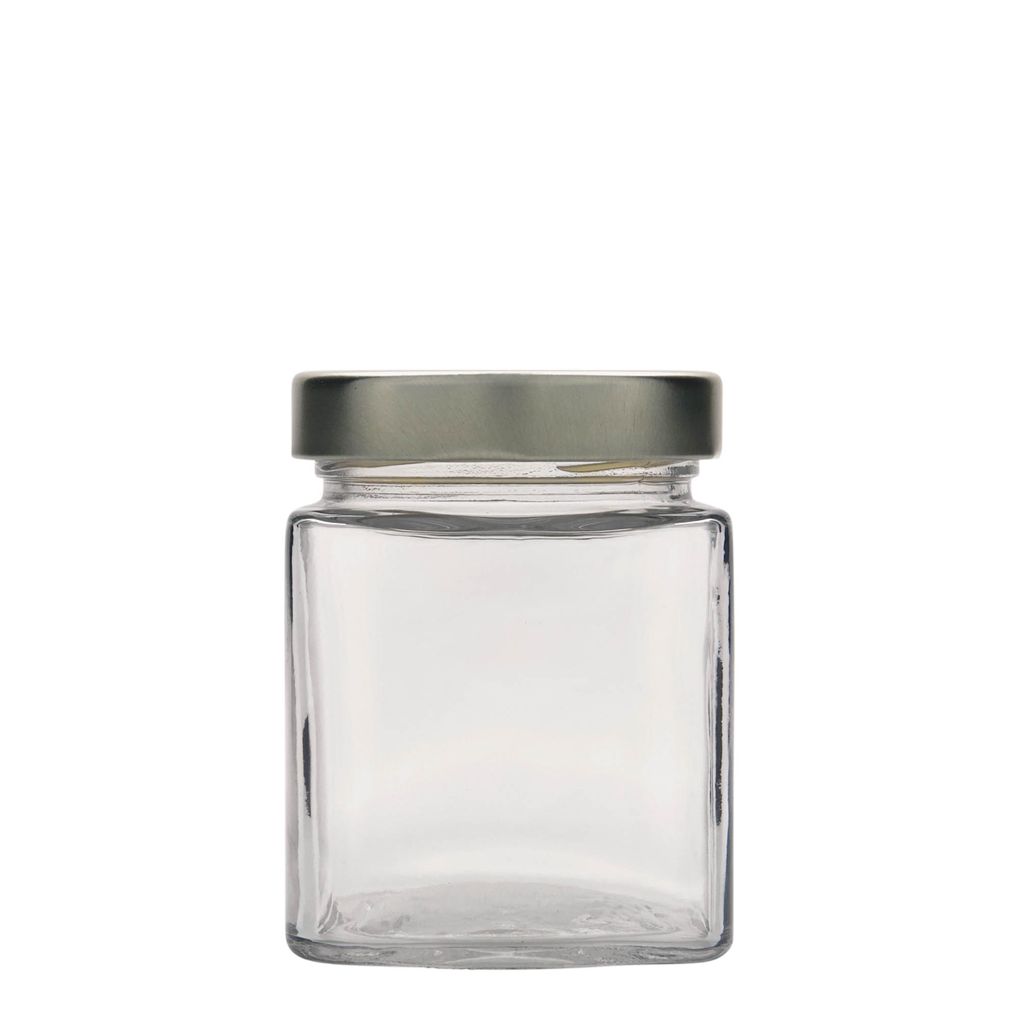 314 ml Fyrkantigt glas 'Ikarus', öppning: Deep-Twist-Off (DTO 70)