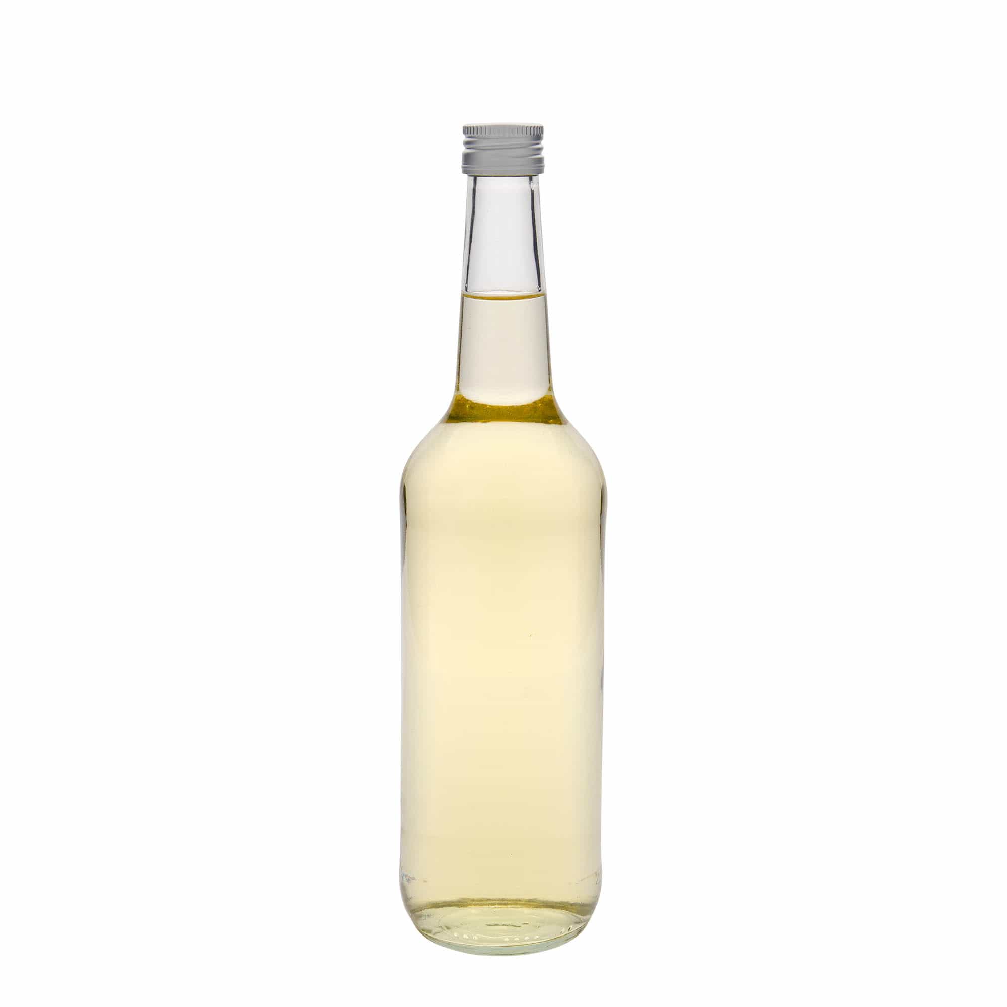 700 ml glasflaska med rak hals, öppning: PP 28