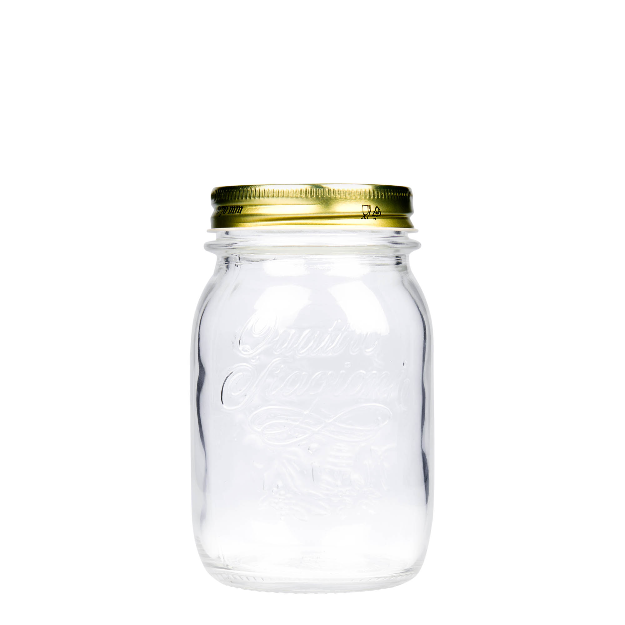 500 ml glas "Quattro Stagioni", öppning: skruvlock 500 ml glas "Quattro Stagioni", öppning: skruvlock