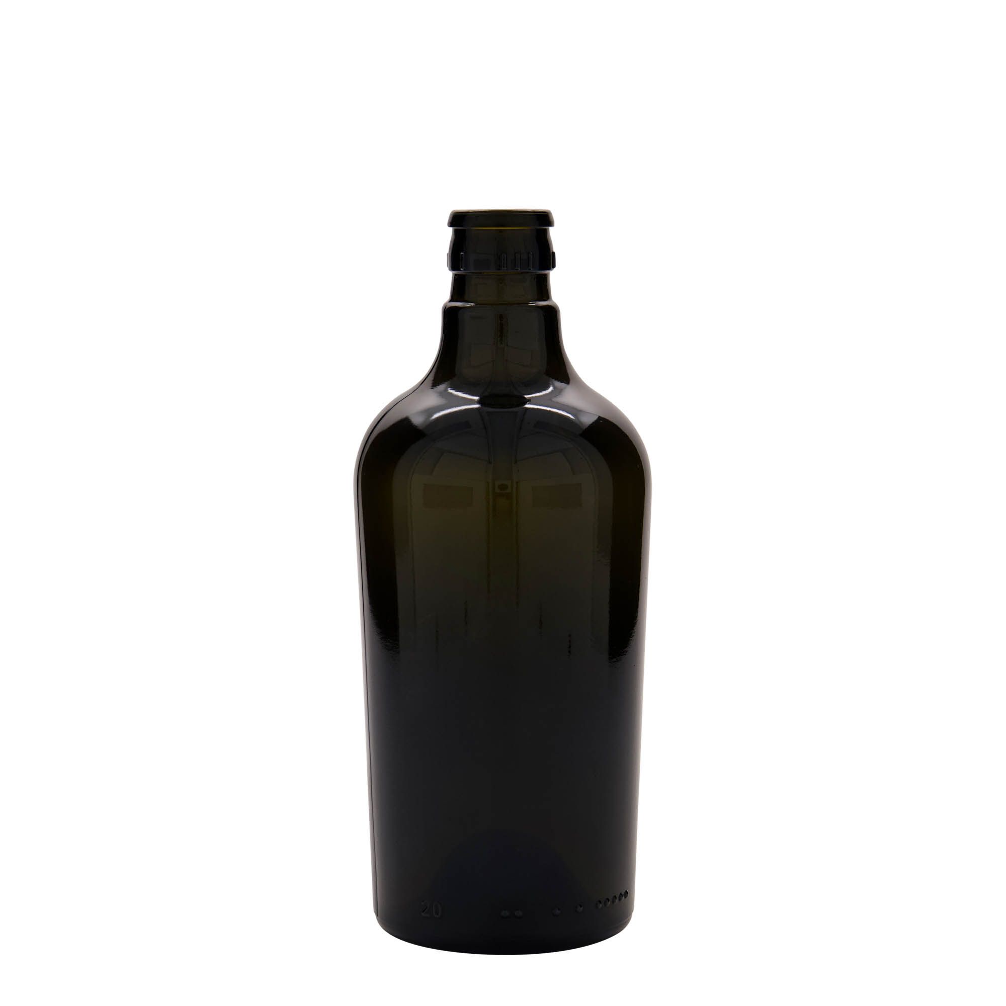 500 ml vinäger-/oljeflaska 'Oleum', glas, antikgrön, mynning: DOP 500 ml vinäger-/oljeflaska 'Oleum', glas, antikgrön, mynning: DOP