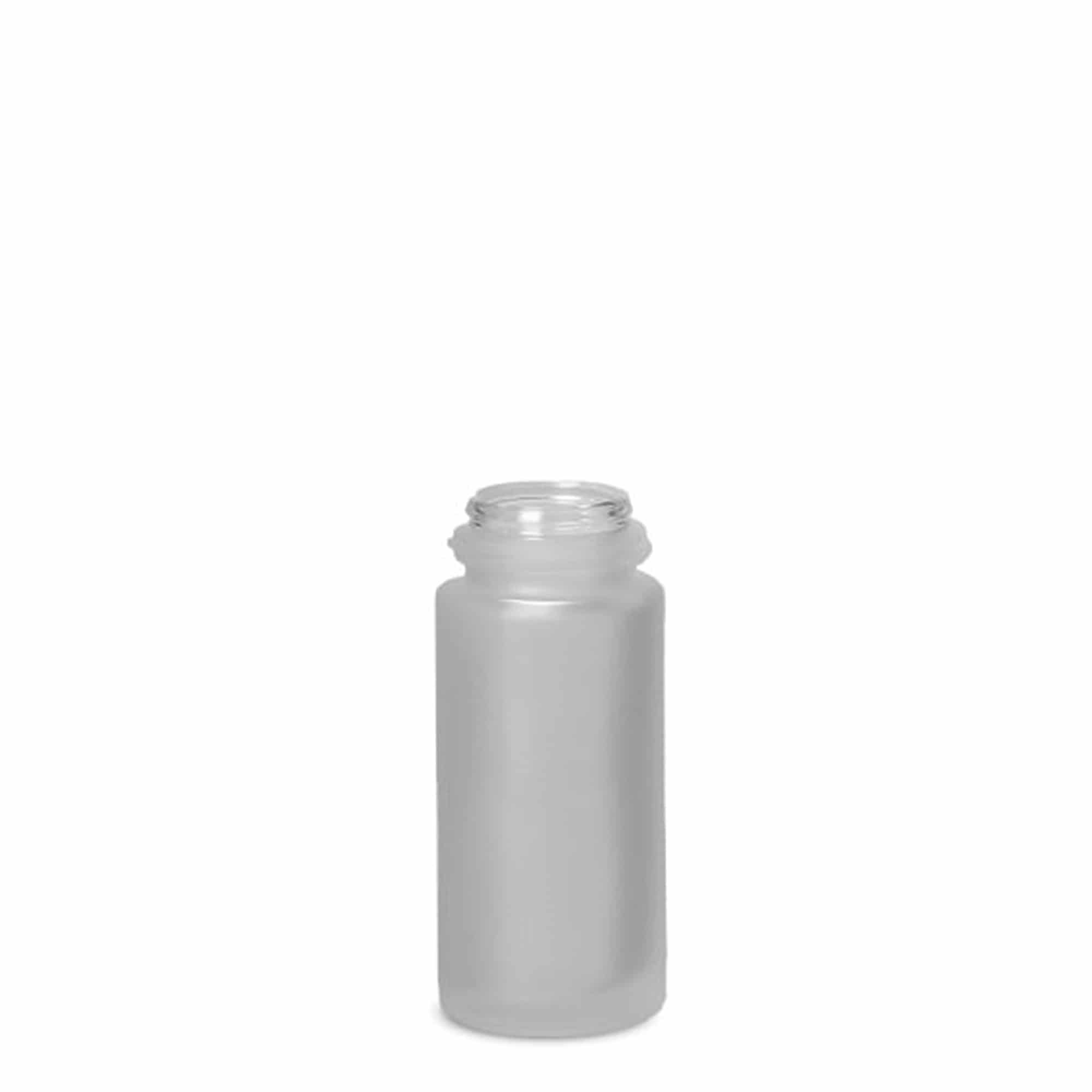 50 ml roll-on-flaska, glas, frostad, öppning: skruvlock