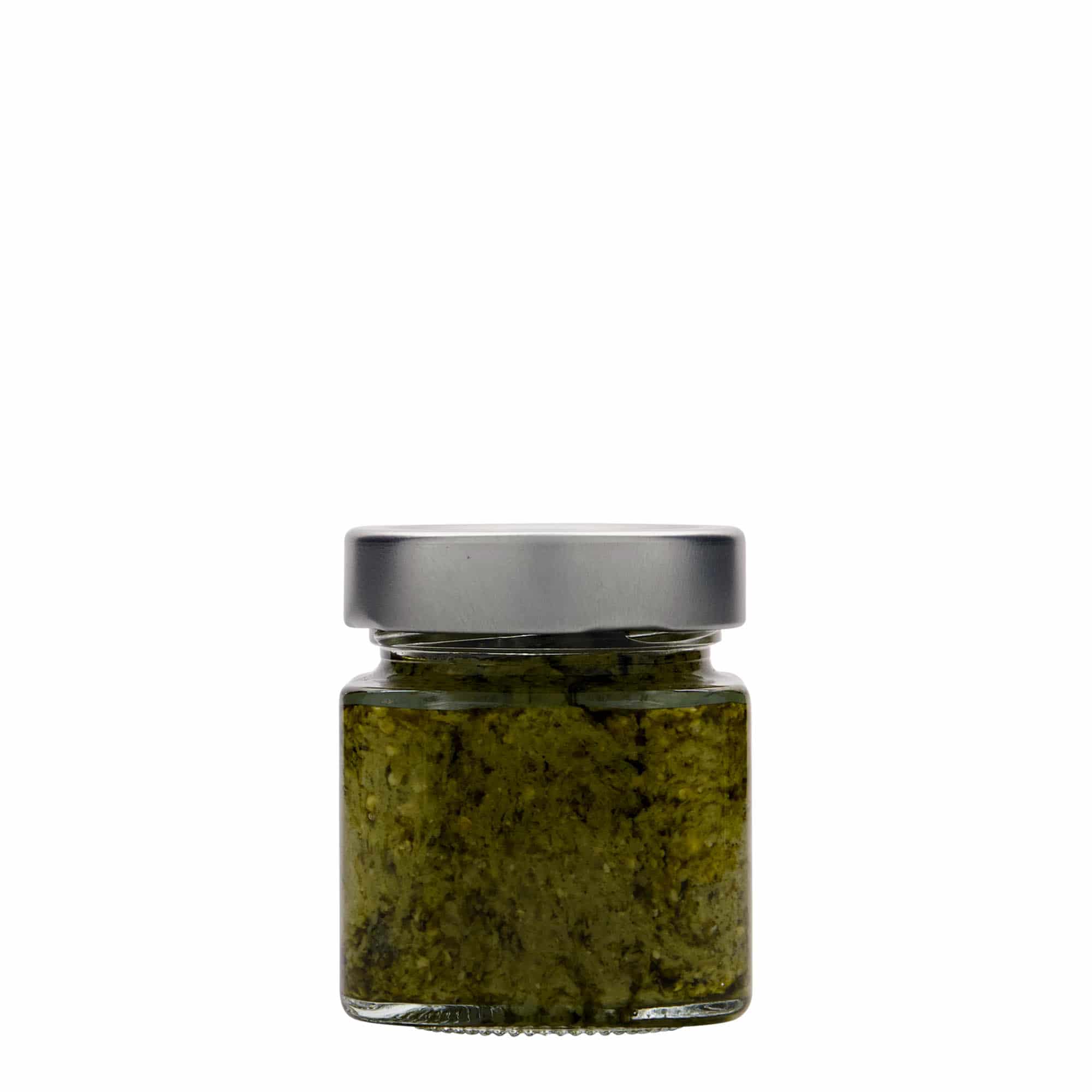 156 ml Fyrkantigt glas 'Funny', öppning: Deep-Twist-Off (DTO 58)