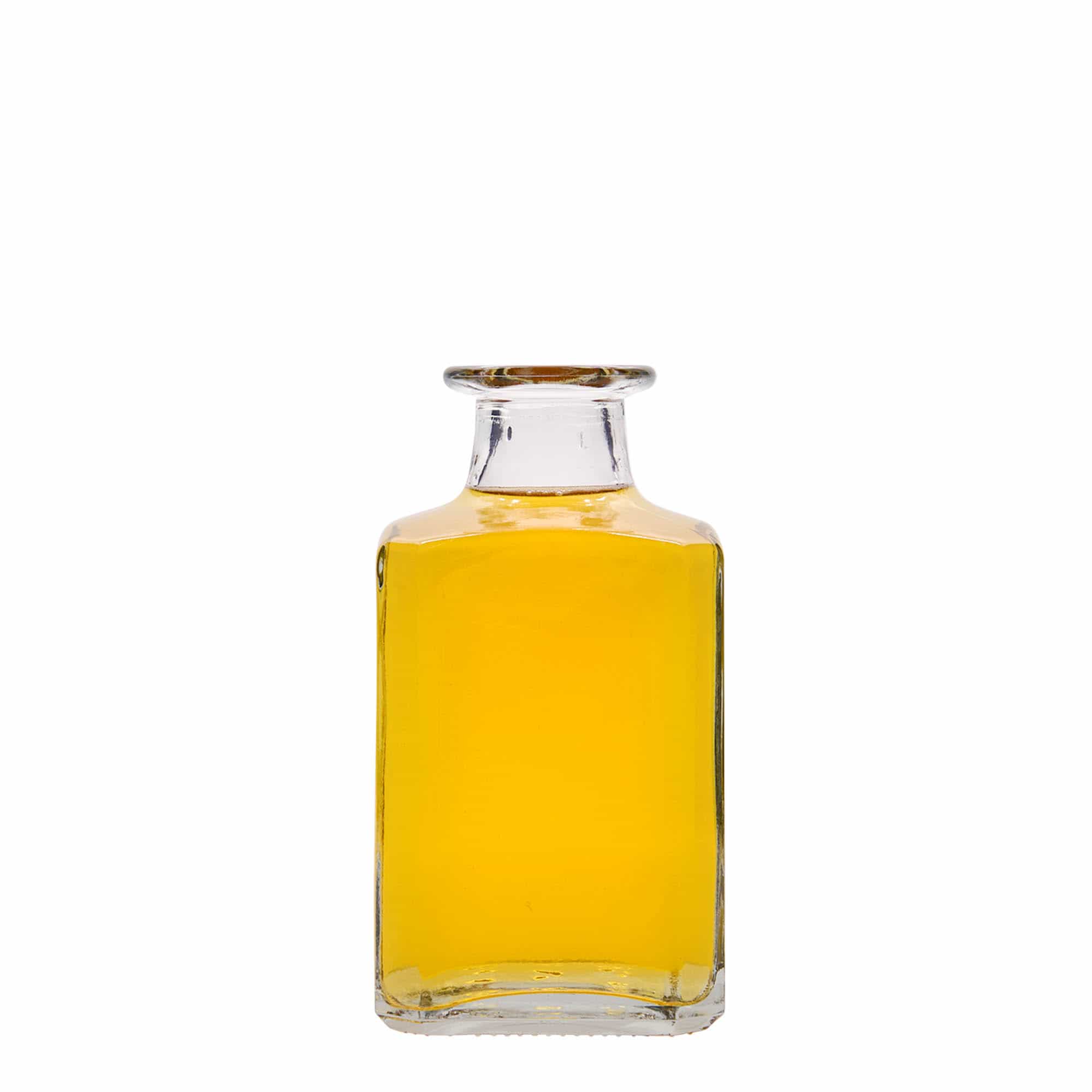 250 ml glasflaska 'Torben', kvadratisk, mynning: kork
