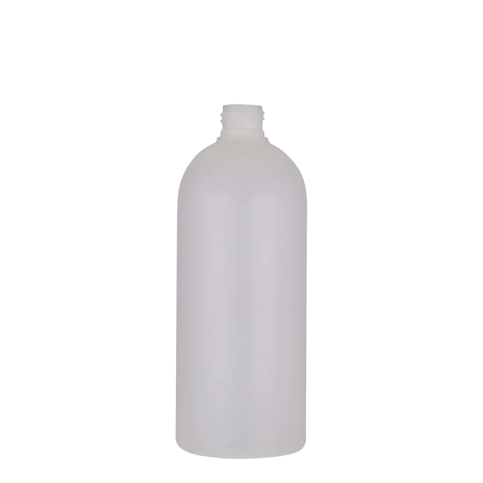 500 ml plastflaska 'Tuffy', HDPE, natur, mynning: GPI 24/410