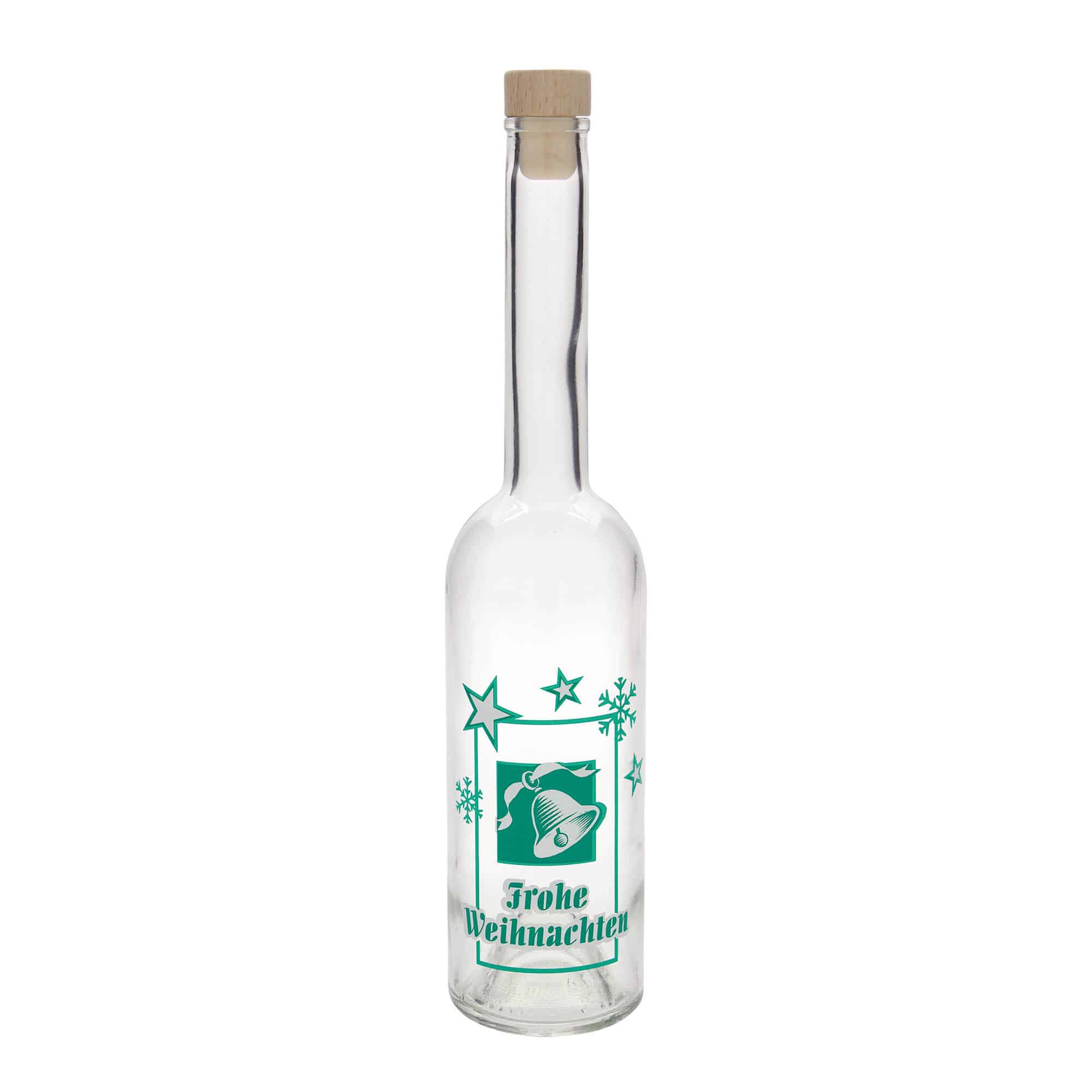 500 ml glasflaska 'Opera', motiv: God jul, mynning: kork