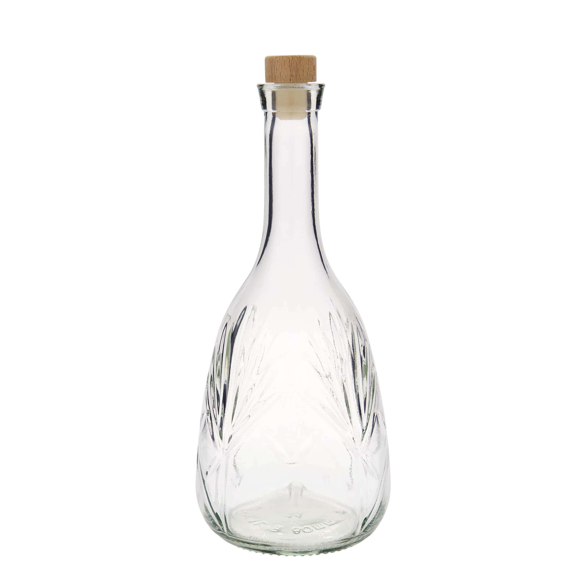 1.000 ml glasflaska 'Reliefa', öppning: kork