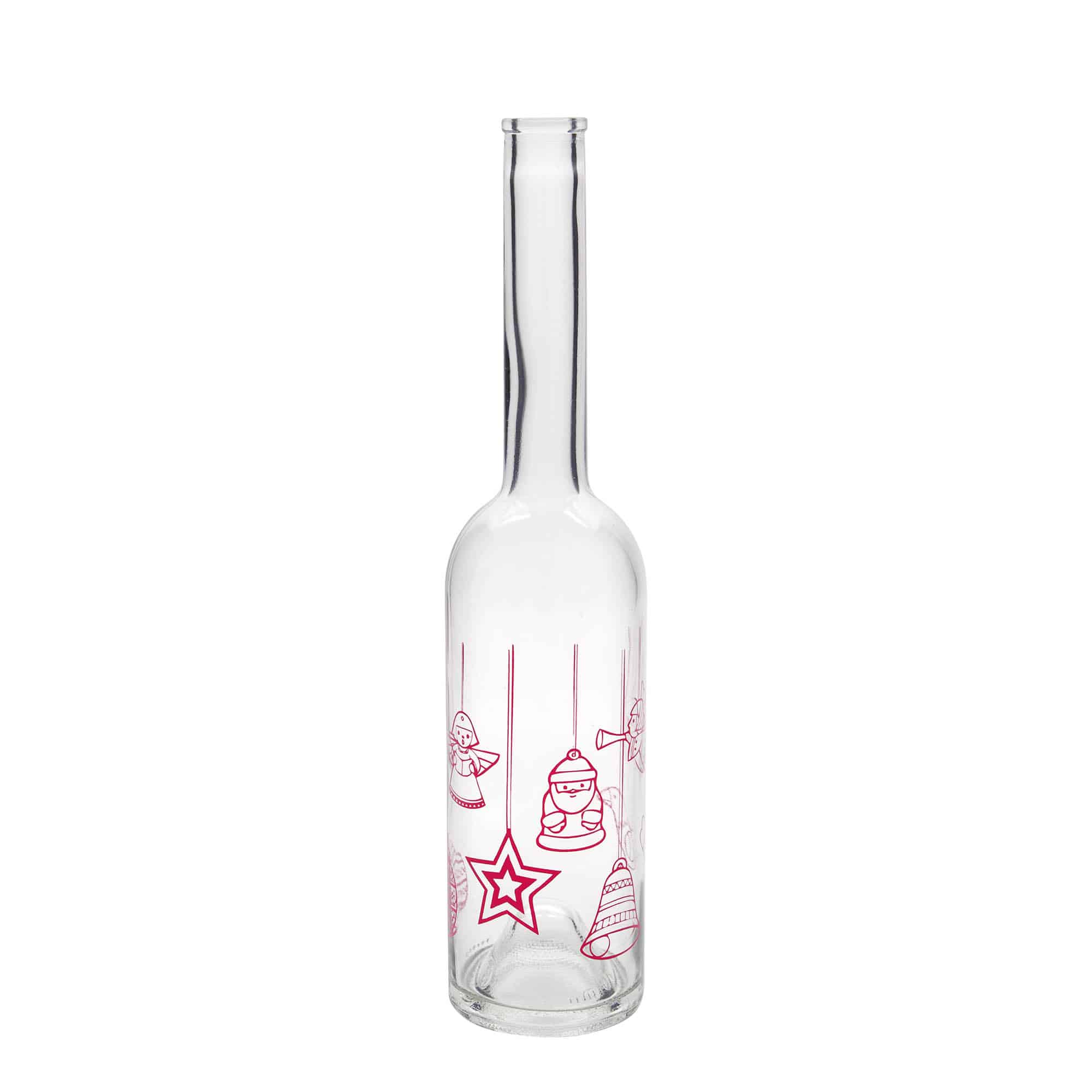 500 ml glasflaska 'Opera', motiv: stjärnor, mynning: kork