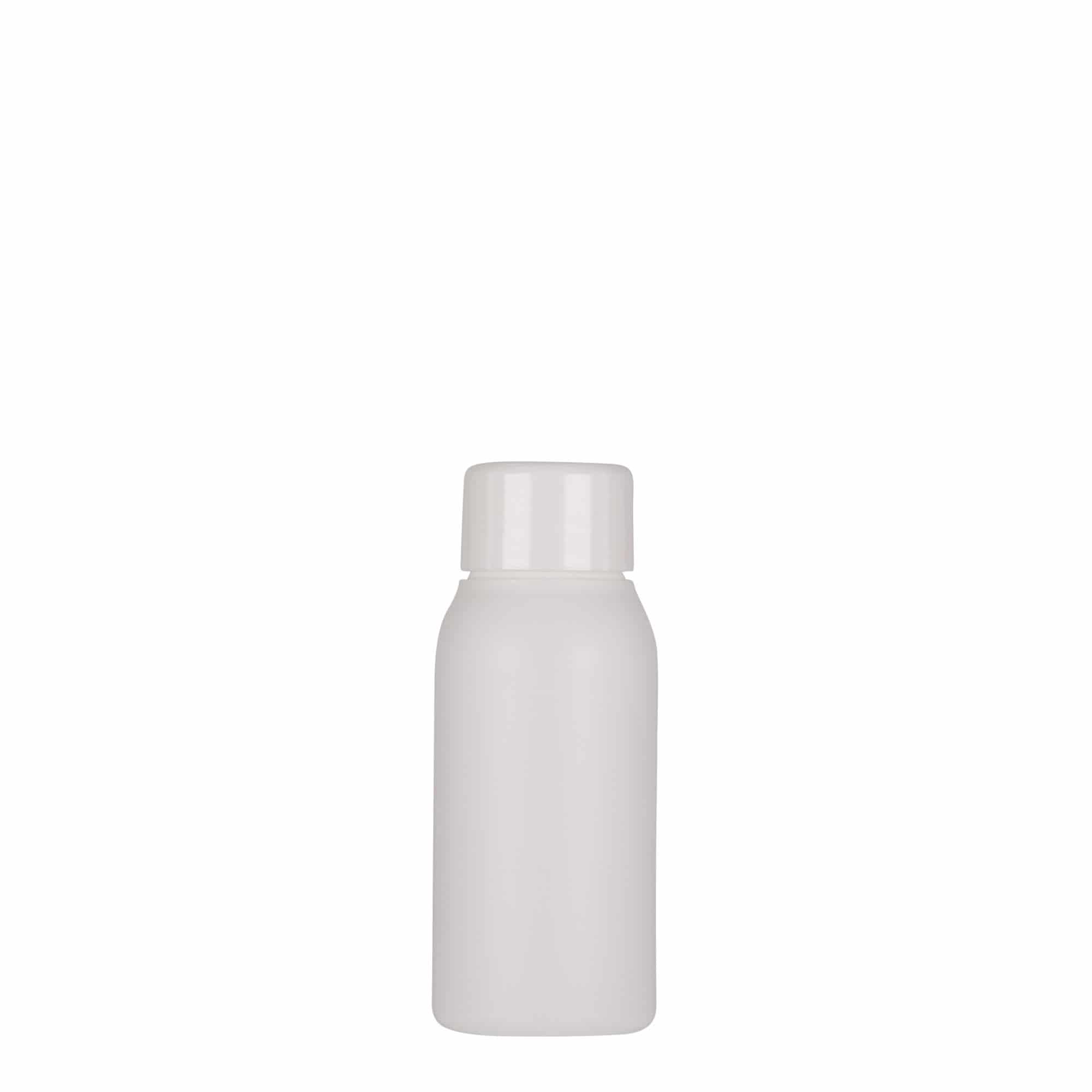 50 ml plastflaska 'Tuffy', HDPE, vit, mynning: 24/410