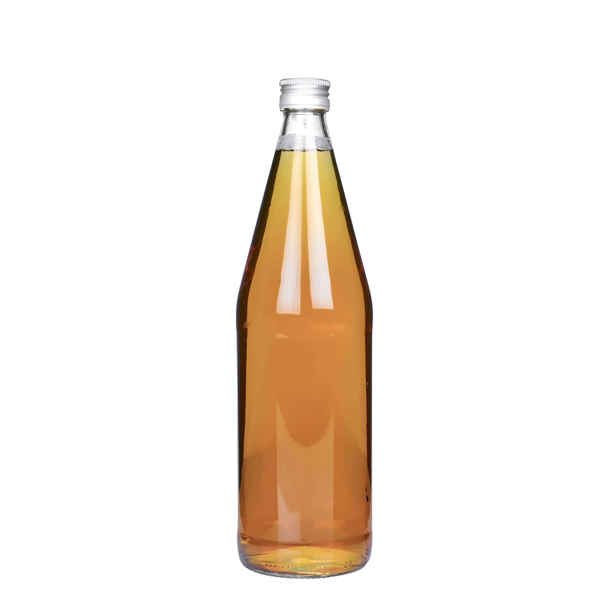 750 ml universalflaska morotsform, glas, öppning: PP 28