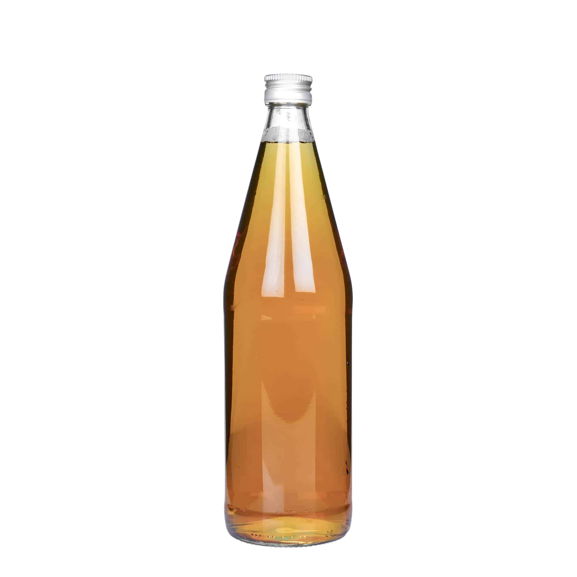 750 ml universalflaska morotsform, glas, öppning: PP 28