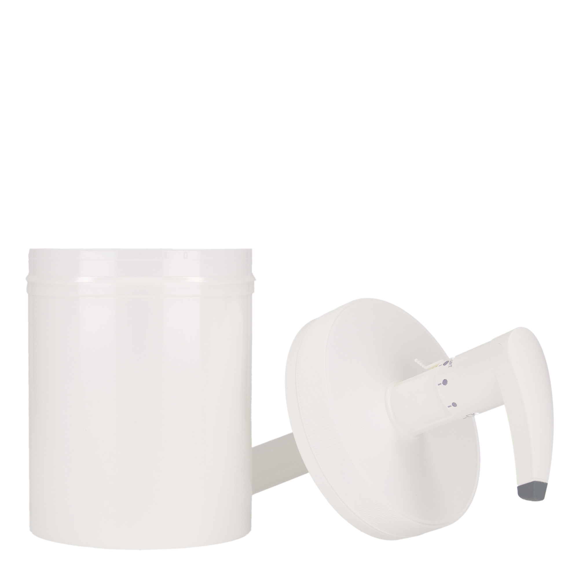 1 240 ml dispenserflaska 'Securibox', PP-plast, vit, mynning: skruvkapsel