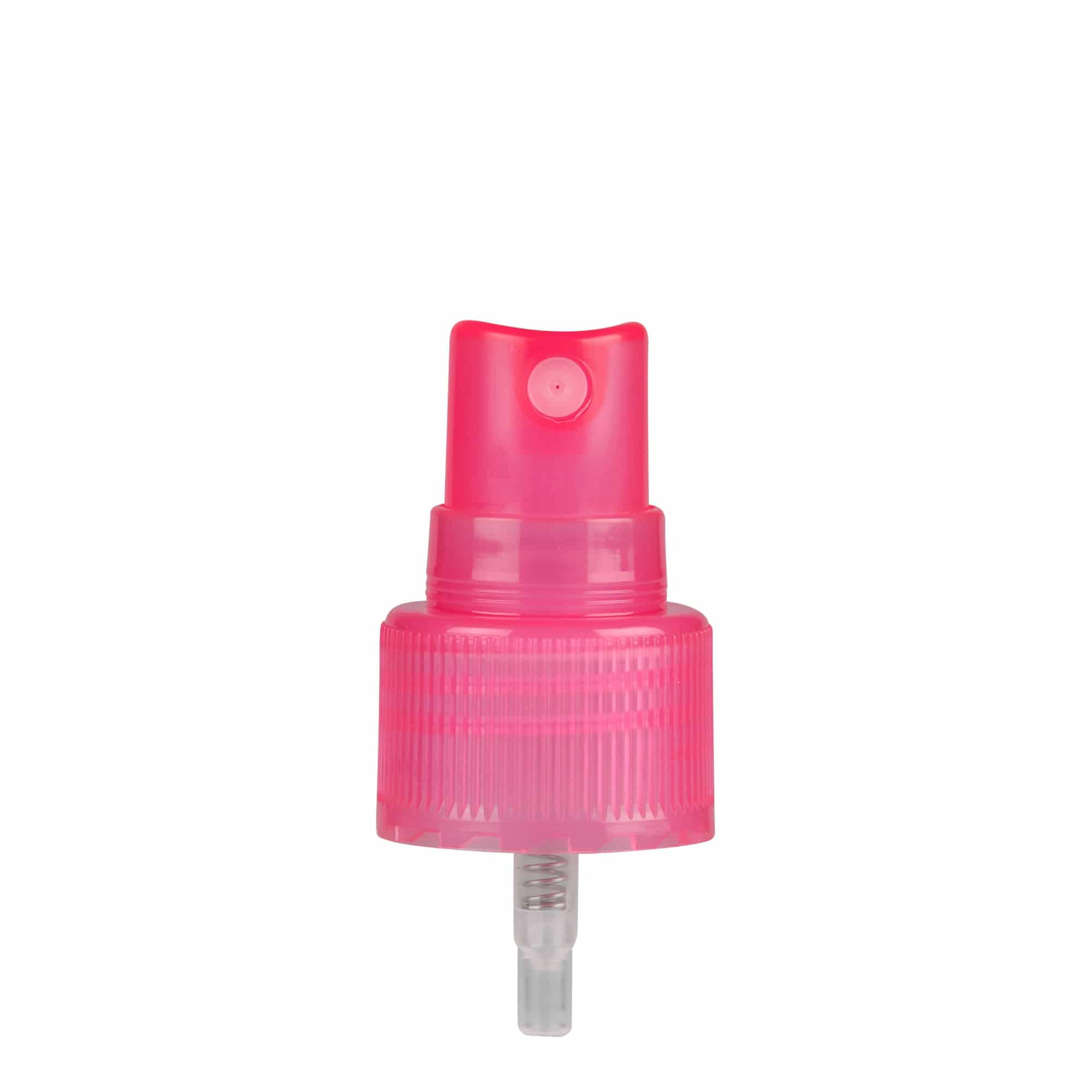 Skruvlock sprayfördelare, PP-plast, rosa, för mynning: 24/410