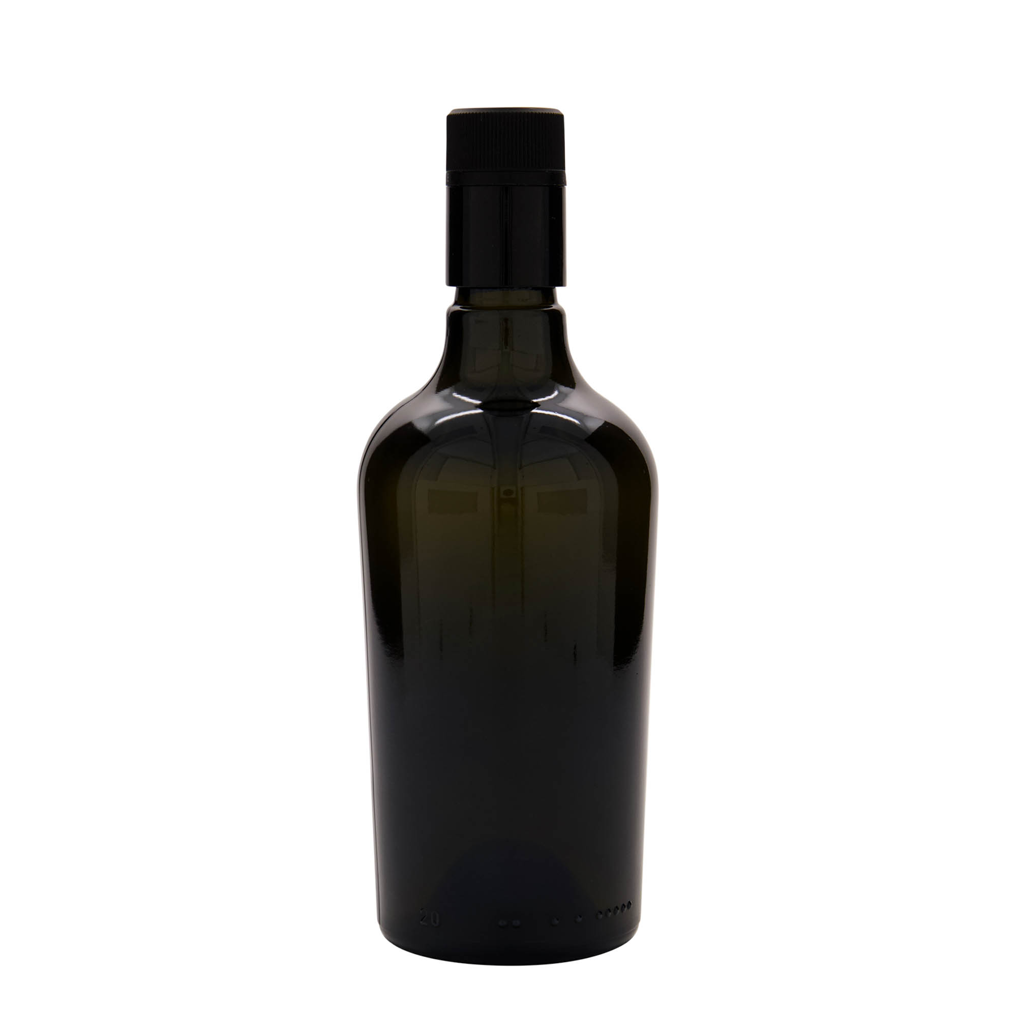 500 ml vinäger-/oljeflaska 'Oleum', glas, antikgrön, mynning: DOP 500 ml vinäger-/oljeflaska 'Oleum', glas, antikgrön, mynning: DOP
