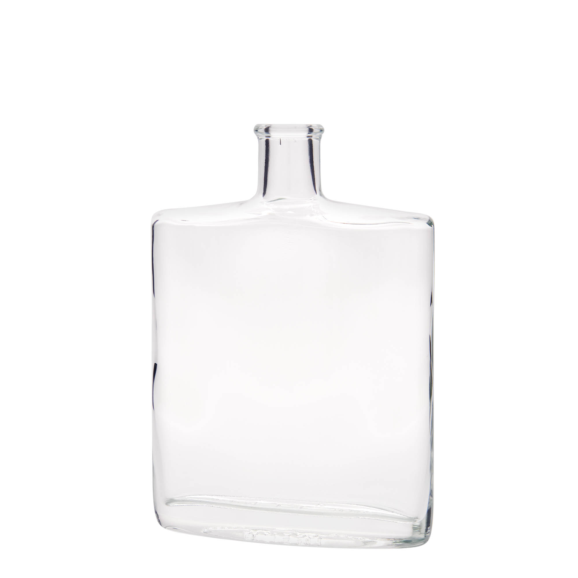 500 ml glasflaska 'Zorbas', oval, mynning: kork