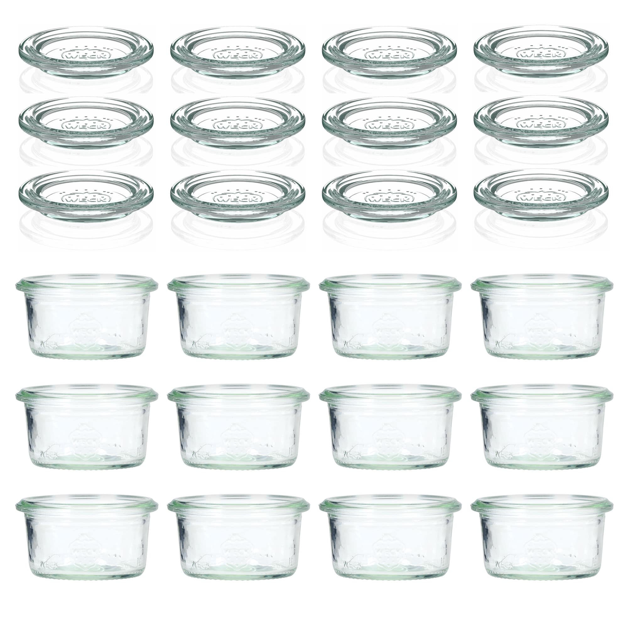 12x 50 ml WECK-störtglas med glaslock RR 60