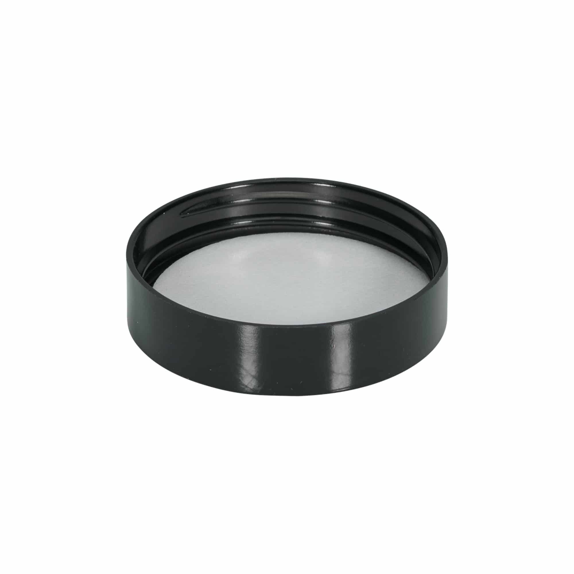 Skruvlock för 60 ml 'Brown Line', HPM-plast, vitt