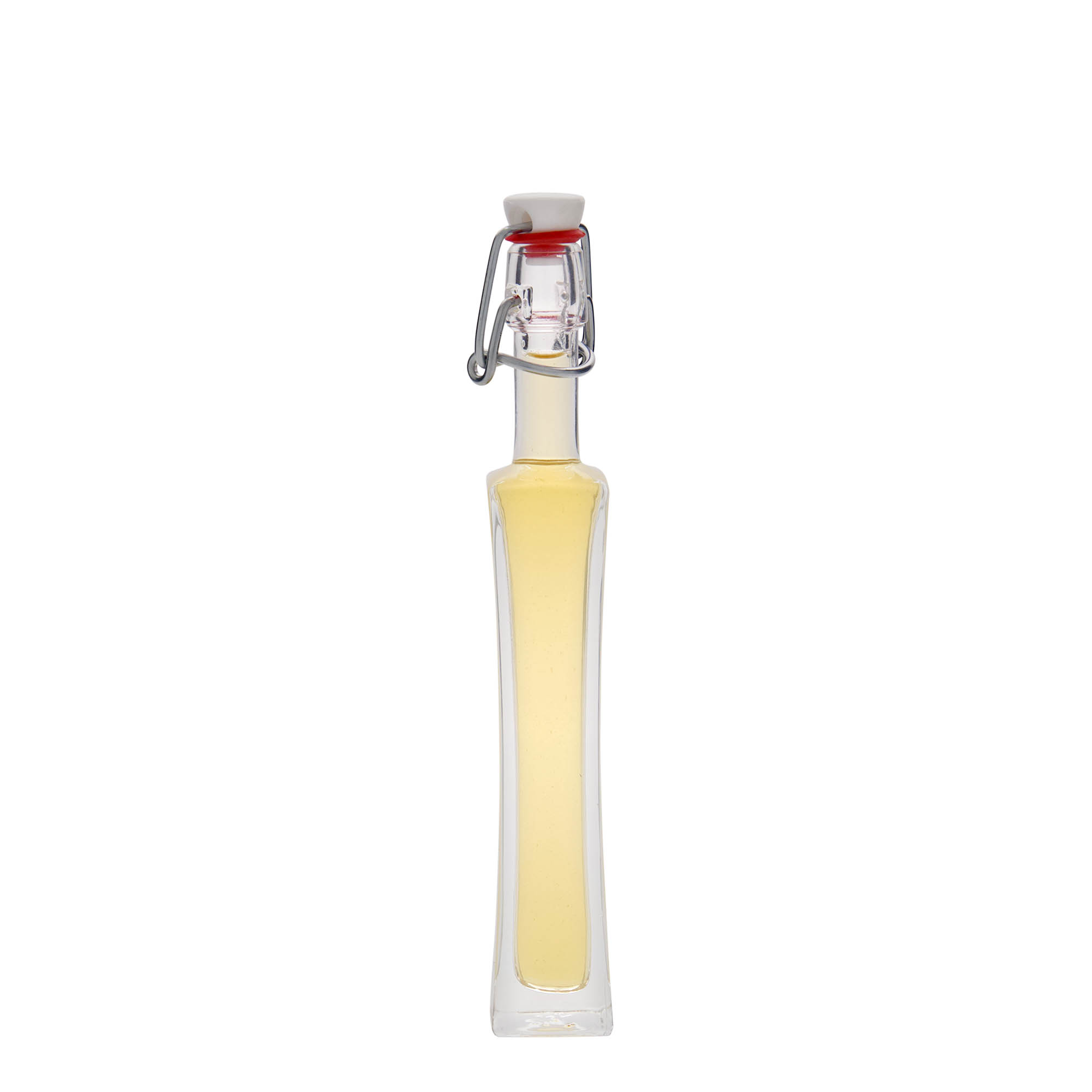40 ml glasflaska 'Koko', kvadratisk, öppning: bygelstängning 40 ml glasflaska 'Koko', kvadratisk, öppning: bygelstängning
