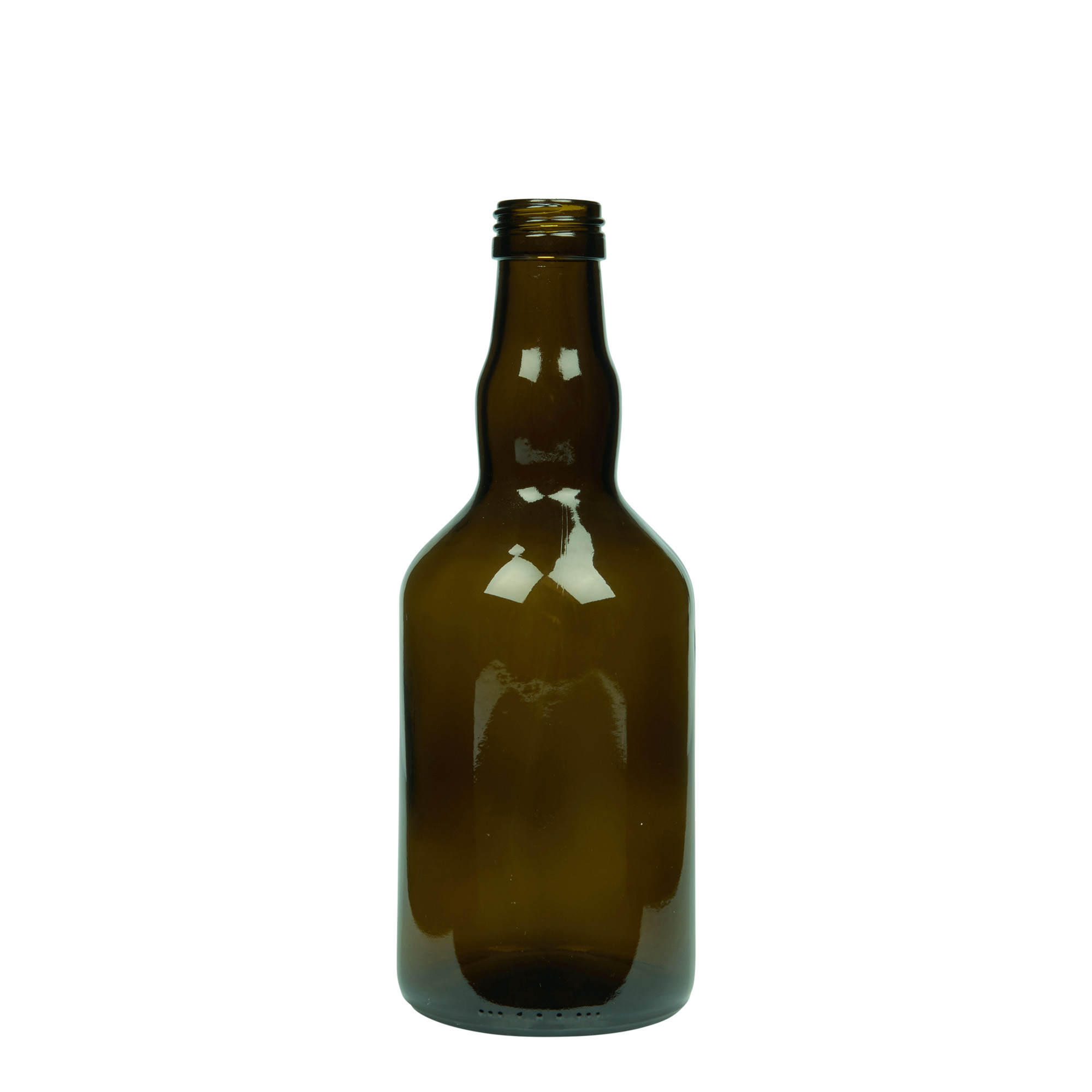 500 ml glasflaska 'Olona', antikgrön, öppning: PP 31,5
