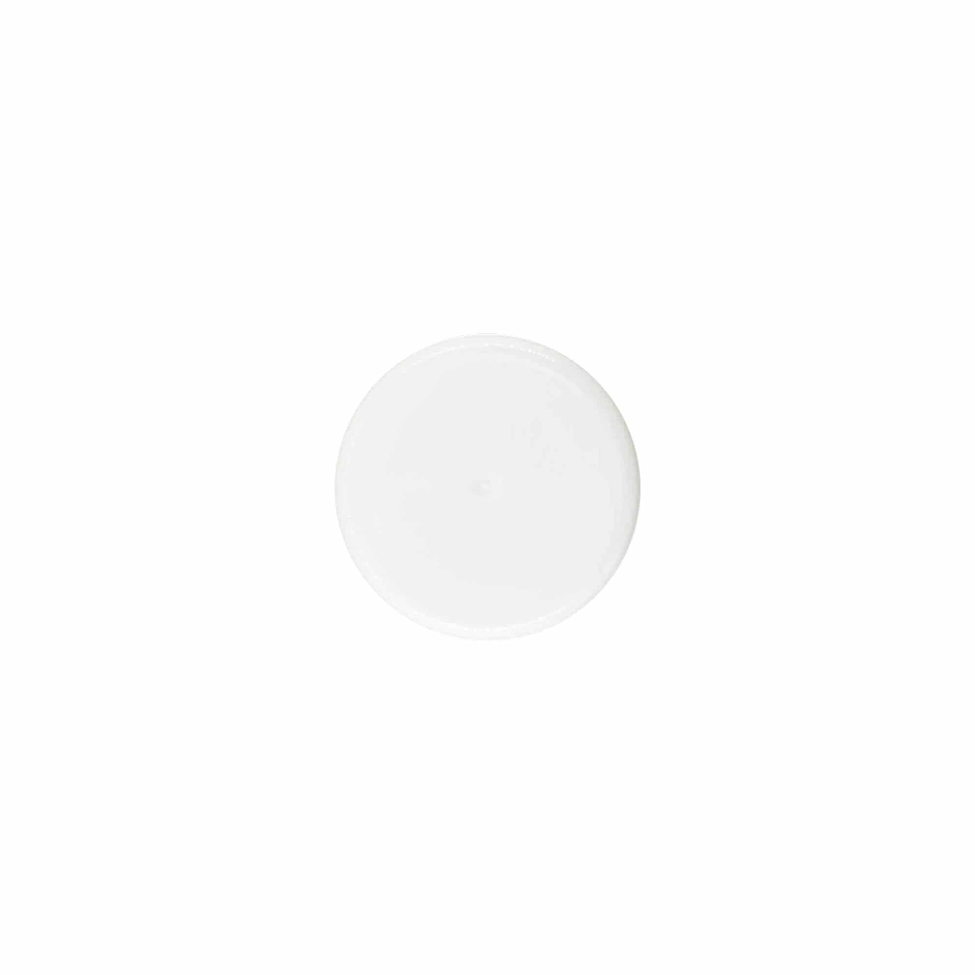 Skruvlock, PP-plast, vitt, för mynning: 24/410 Skruvlock, PP-plast, vitt, för mynning: 24/410