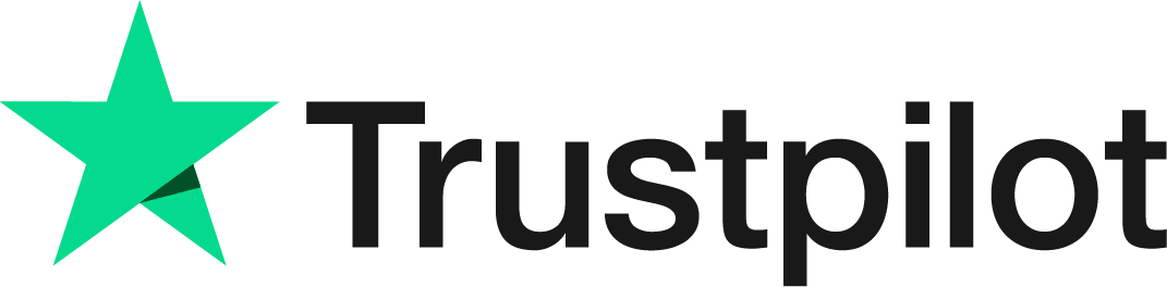 Trustpilot logotyp Logotyp Trustpilot svart typsnitt med grön stjärna