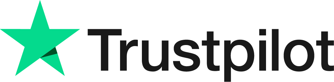 Trustpilot logotyp Logotyp Trustpilot svart typsnitt med grön stjärna