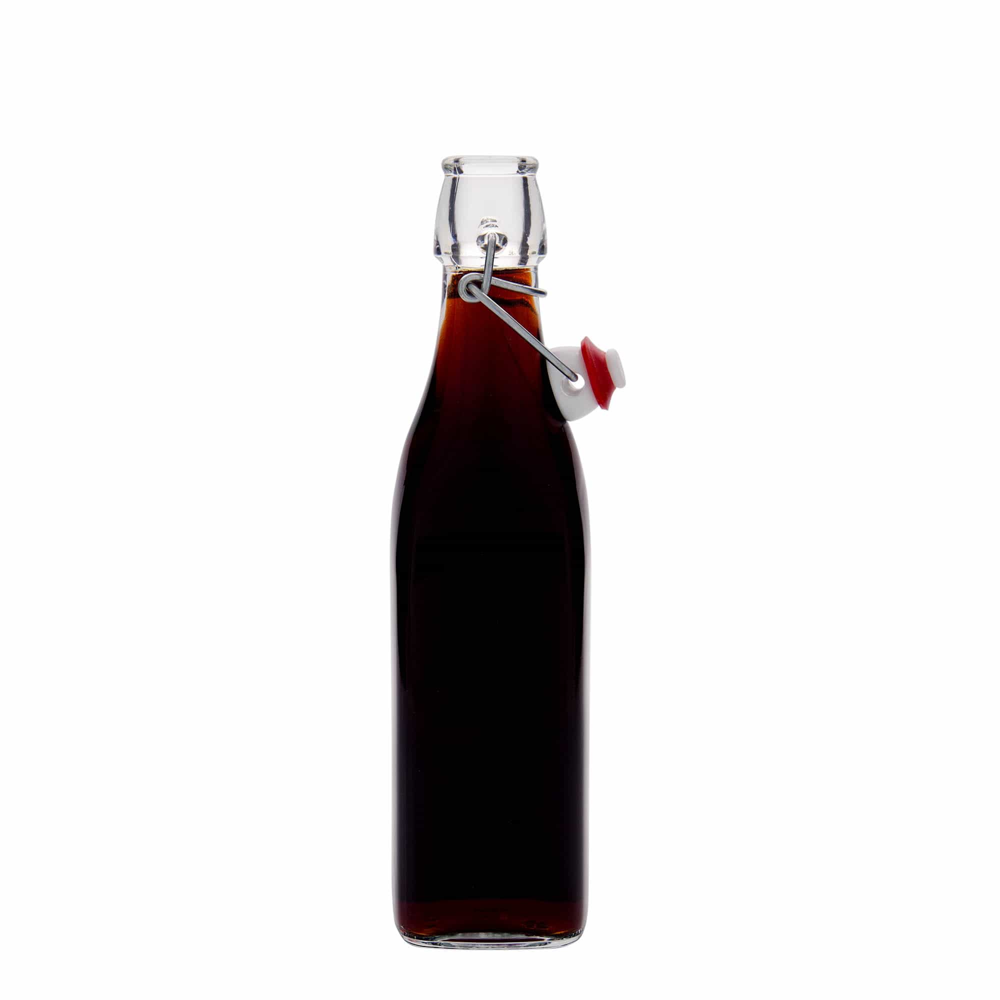 500 ml glasflaska 'Swing, kvadratisk, öppning: bygelstängning'