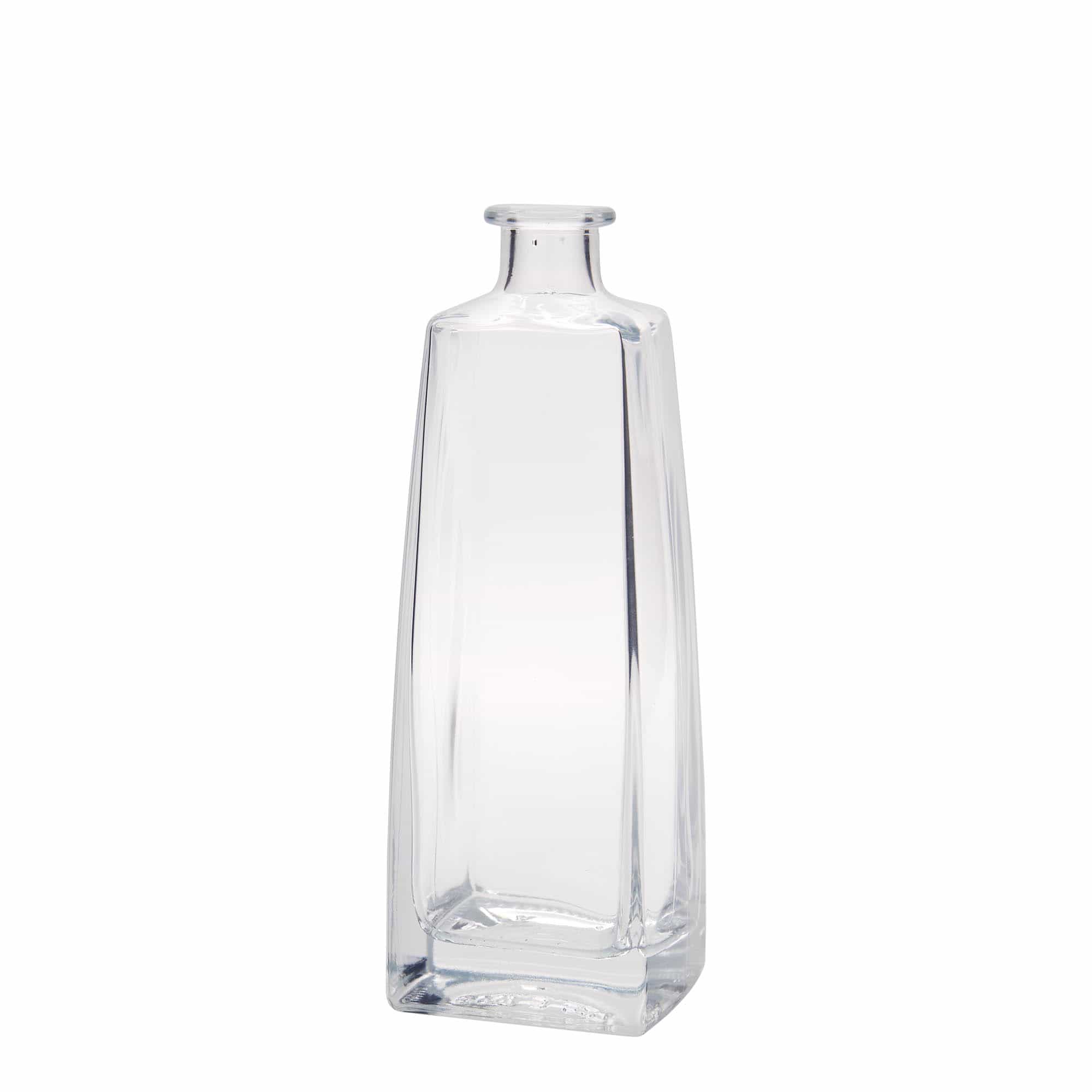 500 ml glasflaska 'Timmy', rektangulär, mynning: kork