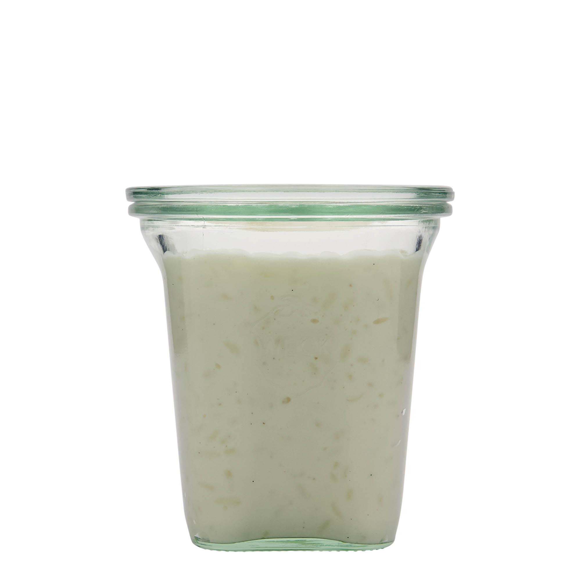 545 ml WECK-Quadroglas, fyrkantigt, öppning: rund kant 545 ml WECK-Quadroglas, fyrkantigt, öppning: rund kant