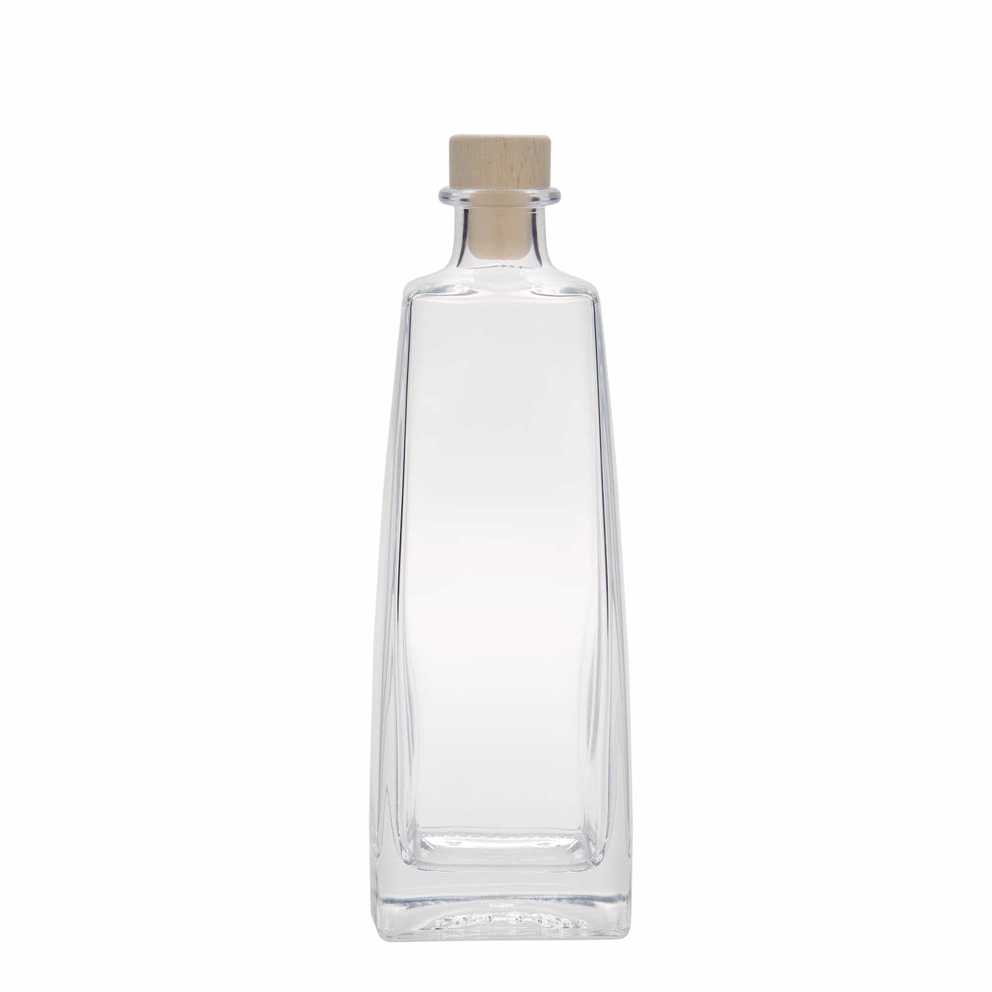 500 ml glasflaska 'Timmy', rektangulär, mynning: kork