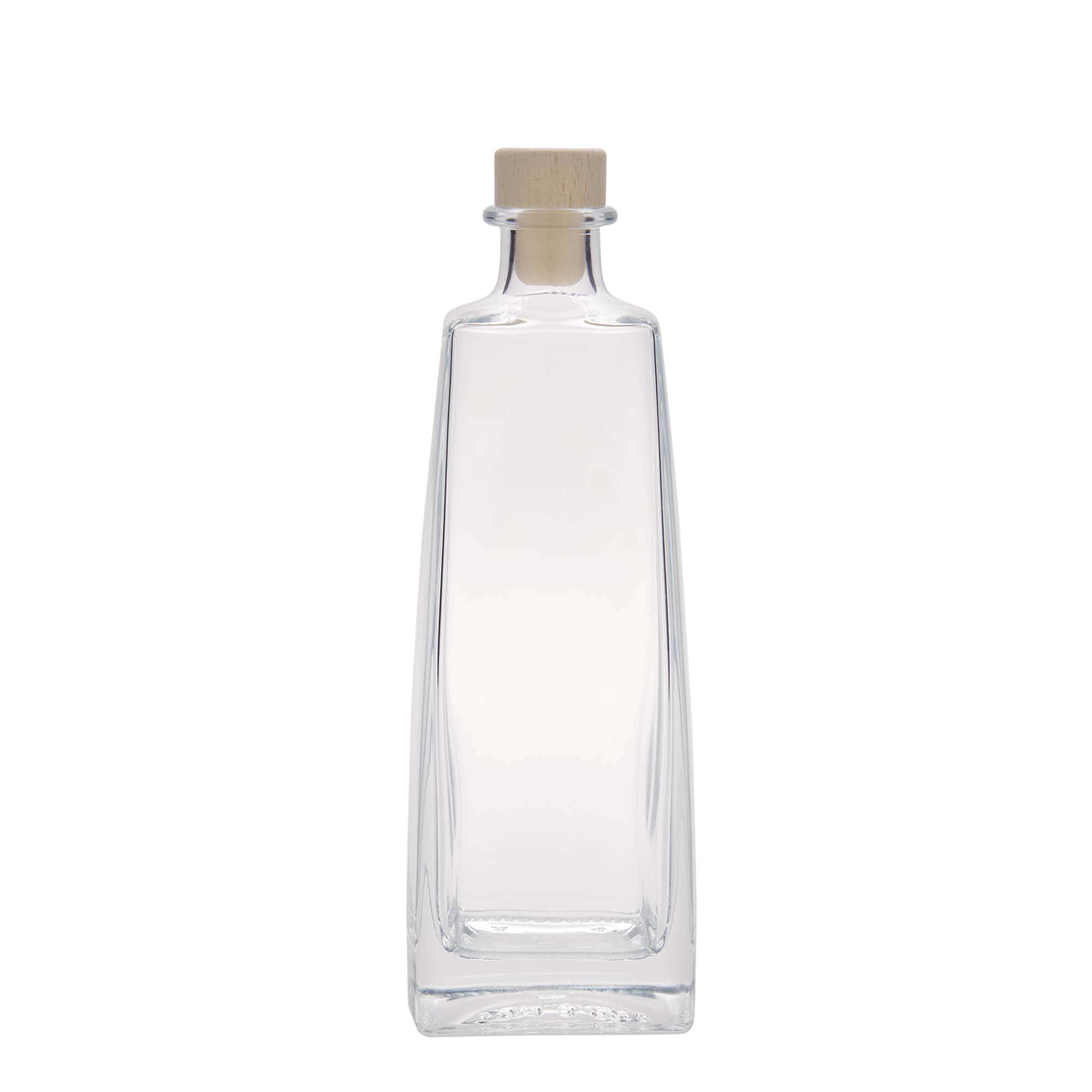 500 ml glasflaska 'Timmy', rektangulär, mynning: kork