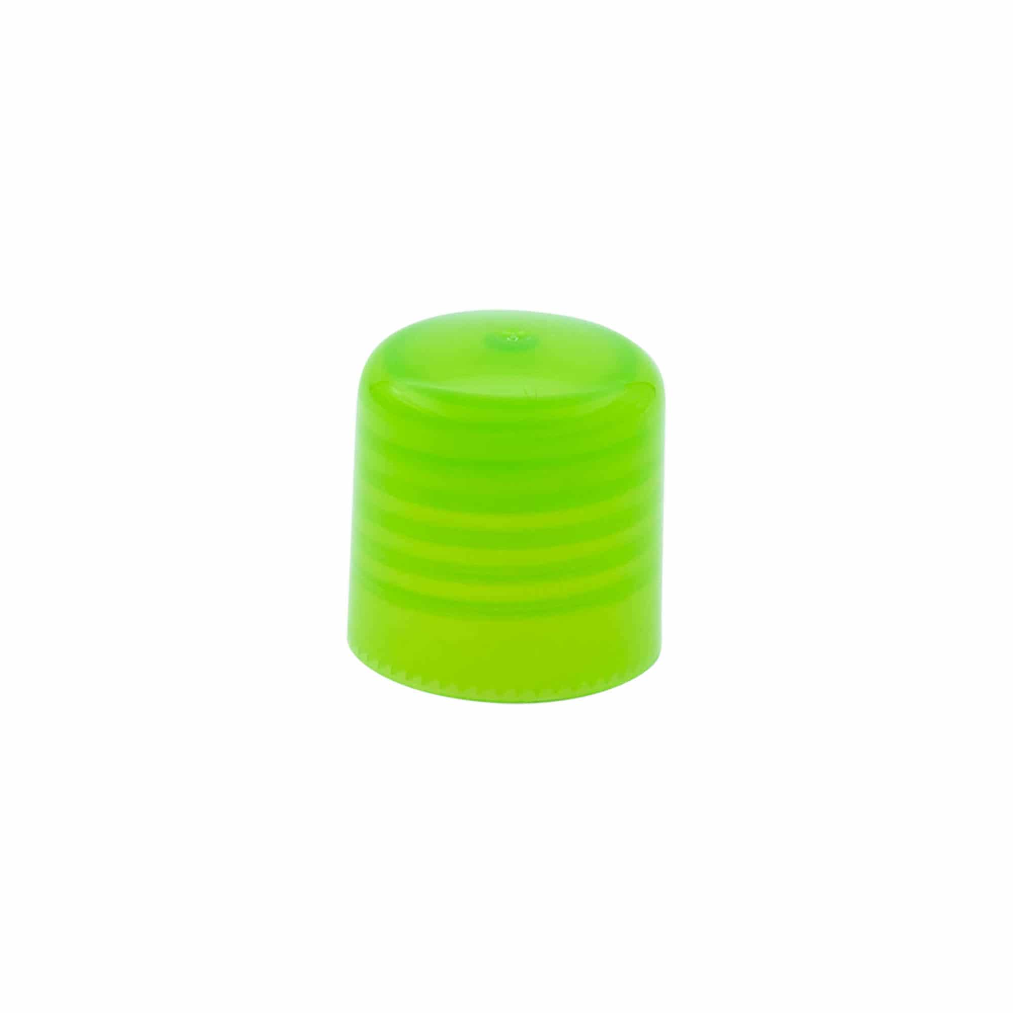 Skruvkapsel med sprayinsats, PP-plast, grön, för mynning: GPI 24/410