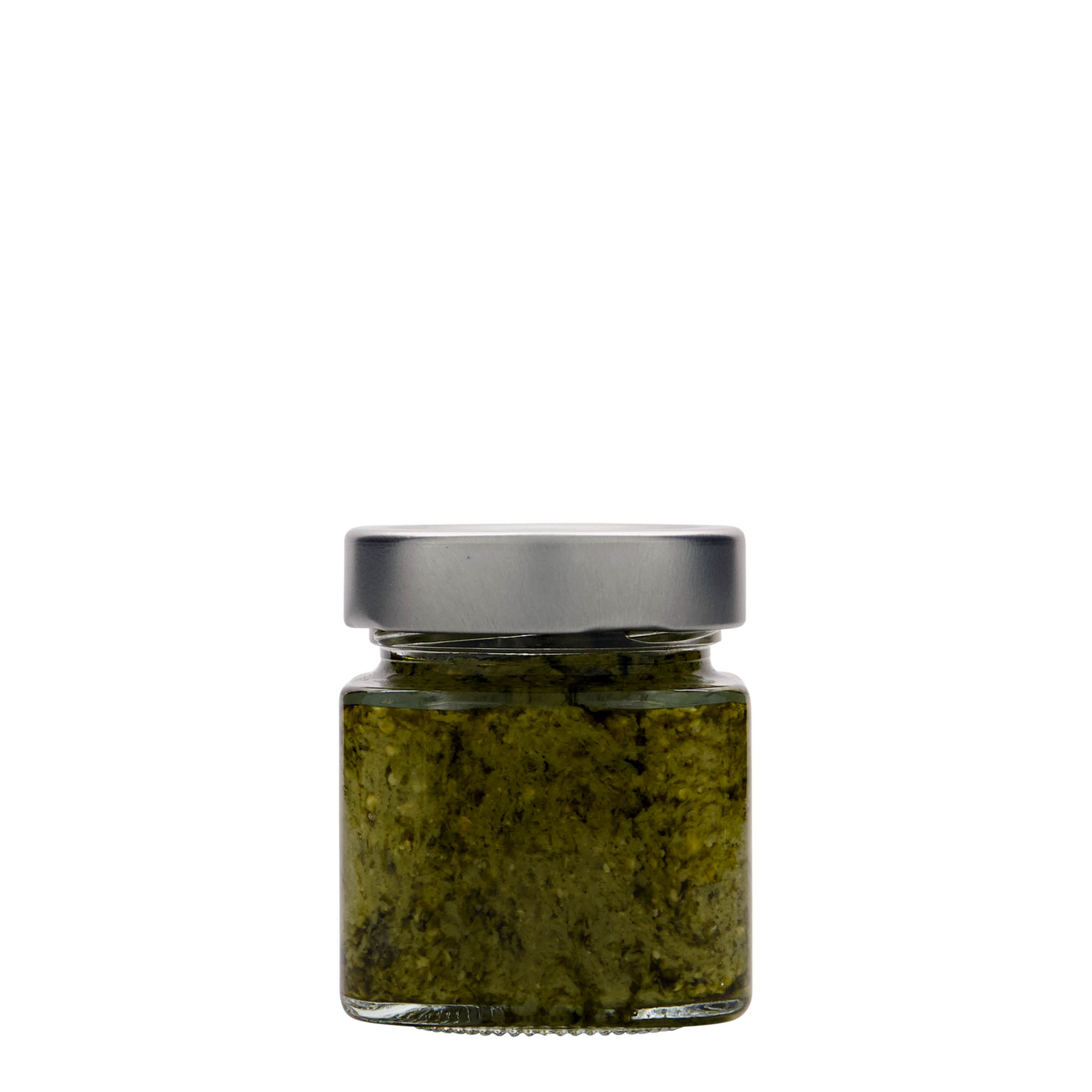 156 ml Fyrkantigt glas 'Funny', öppning: Deep-Twist-Off (DTO 58)