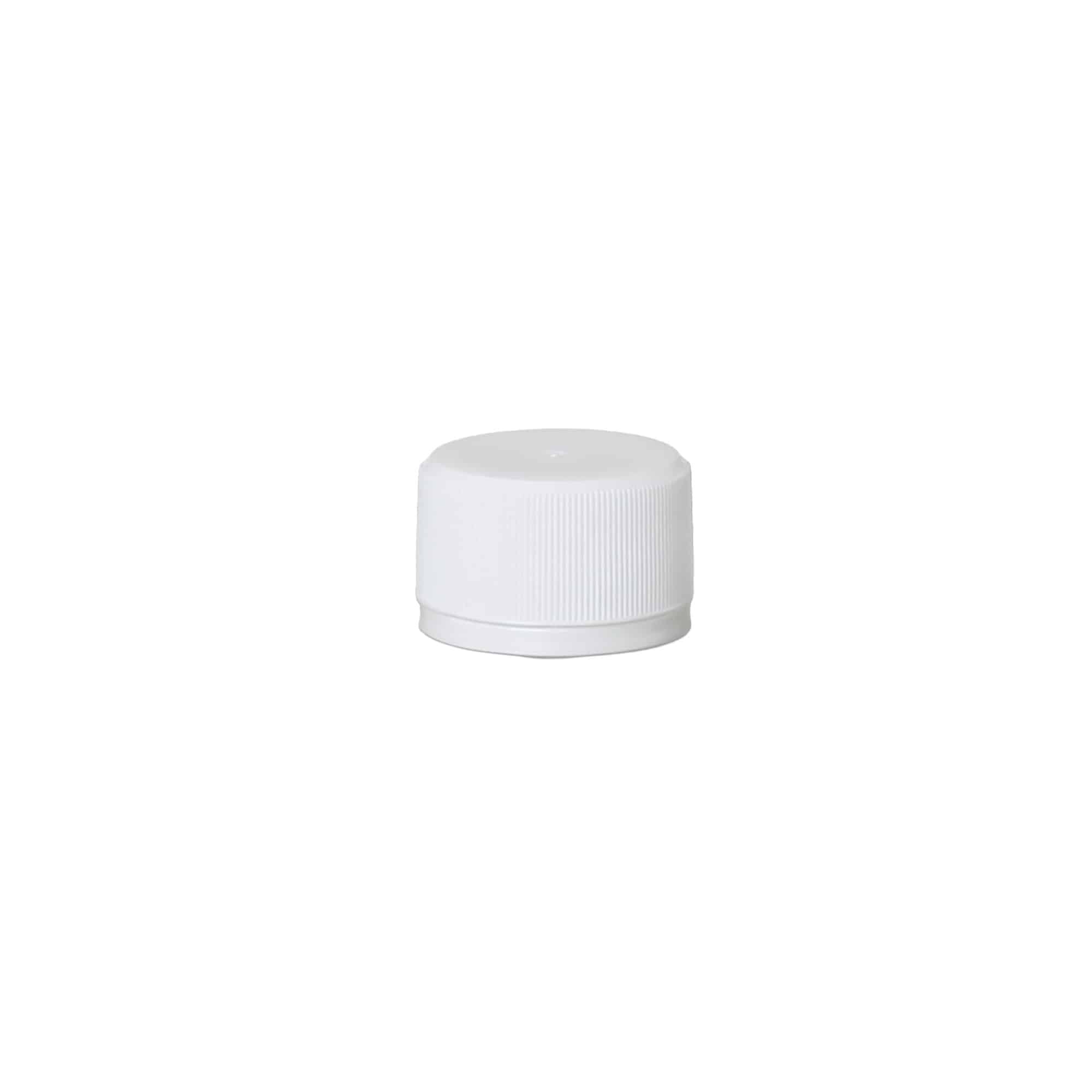 Skruvlock variant A, PP-plast, vit, för mynning: PP 28 Skruvlock variant A, PP-plast, vit, för mynning: PP 28
