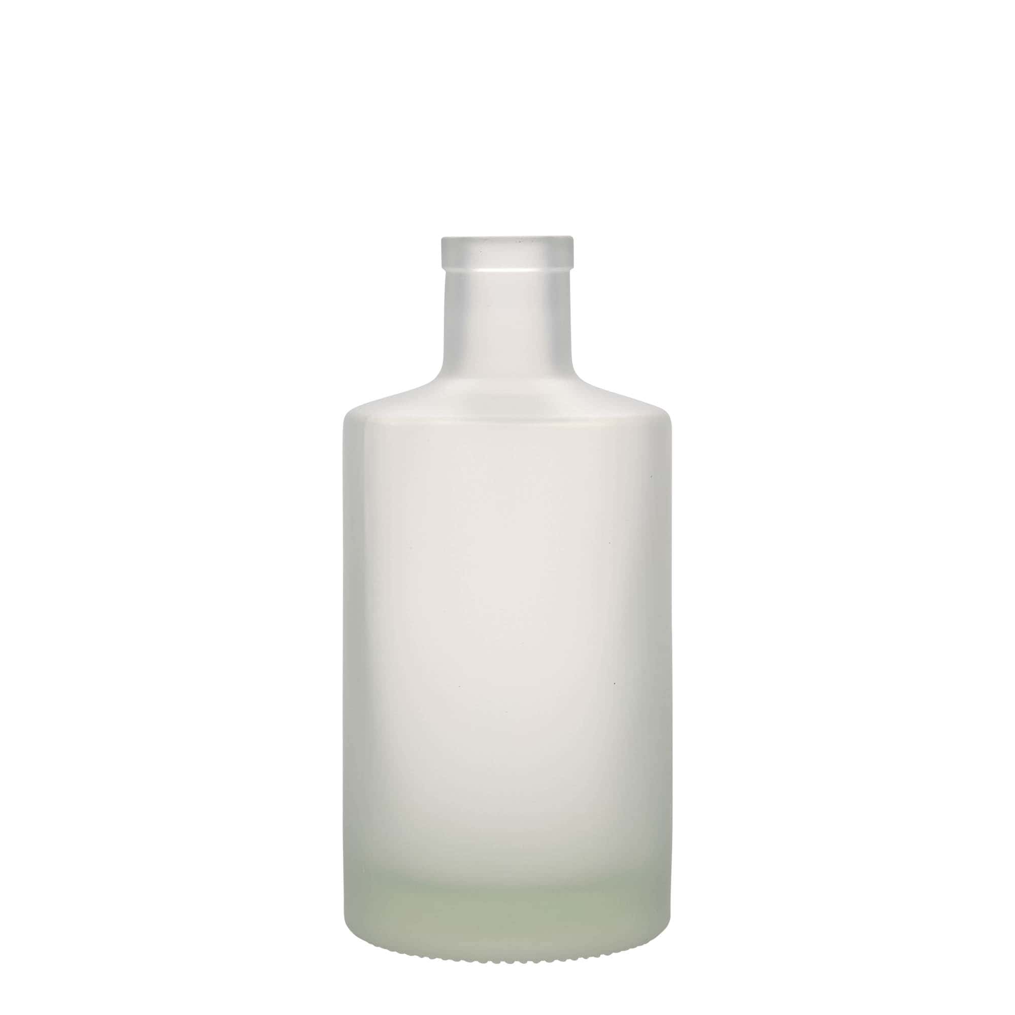 500 ml glasflaska 'Caroline', frostad, mynning: kork