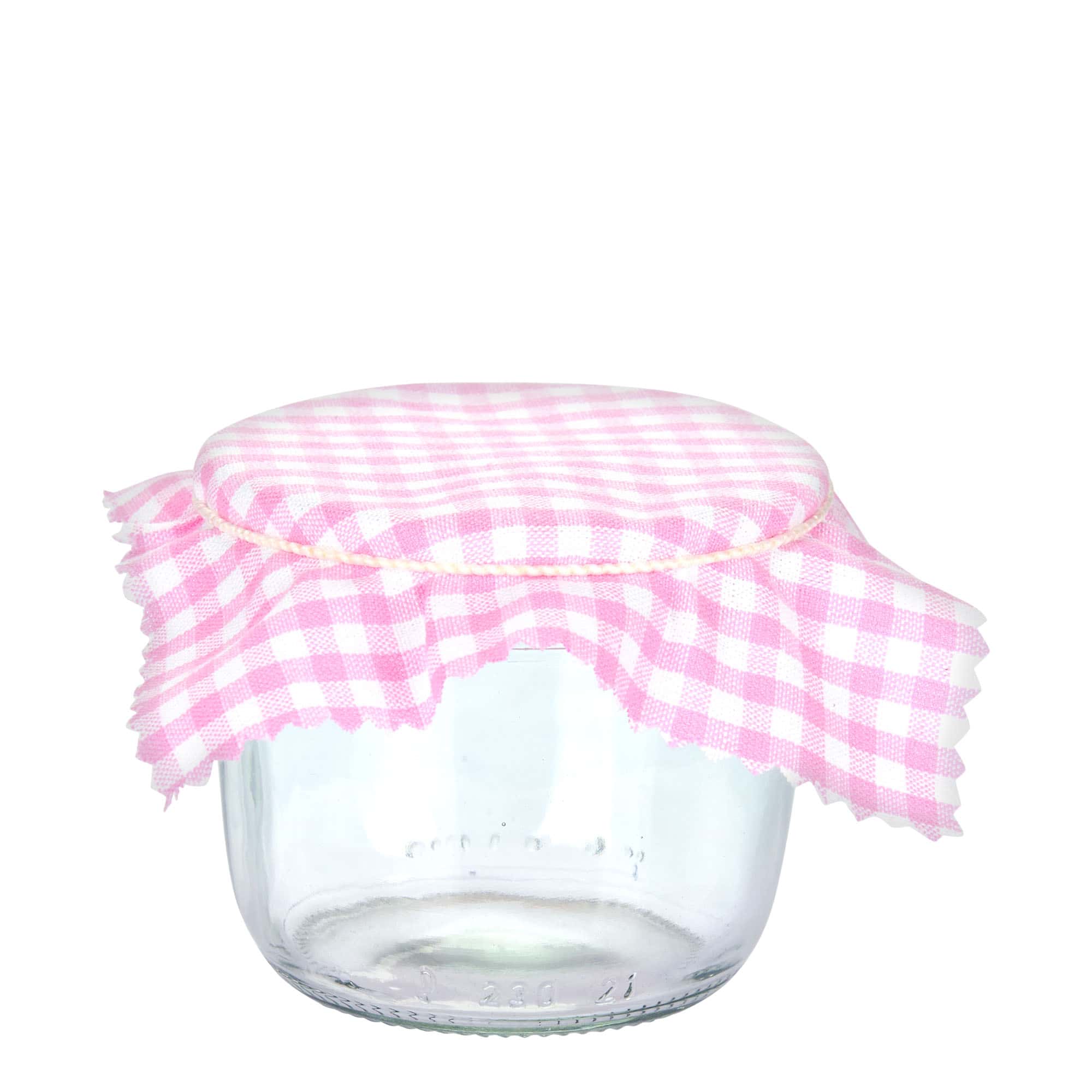 Rutigt tygunderlägg 12x12, kvadratiskt, textil, rosa, öppning: TO38-TO53