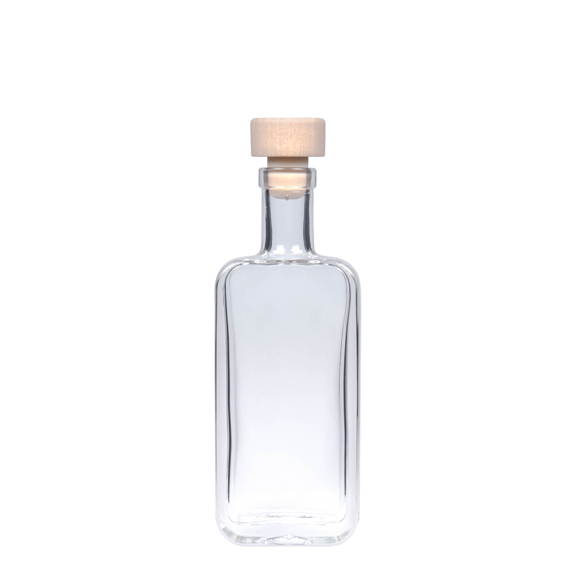 100 ml glasflaska 'Nice', rektangulär, öppning: kork