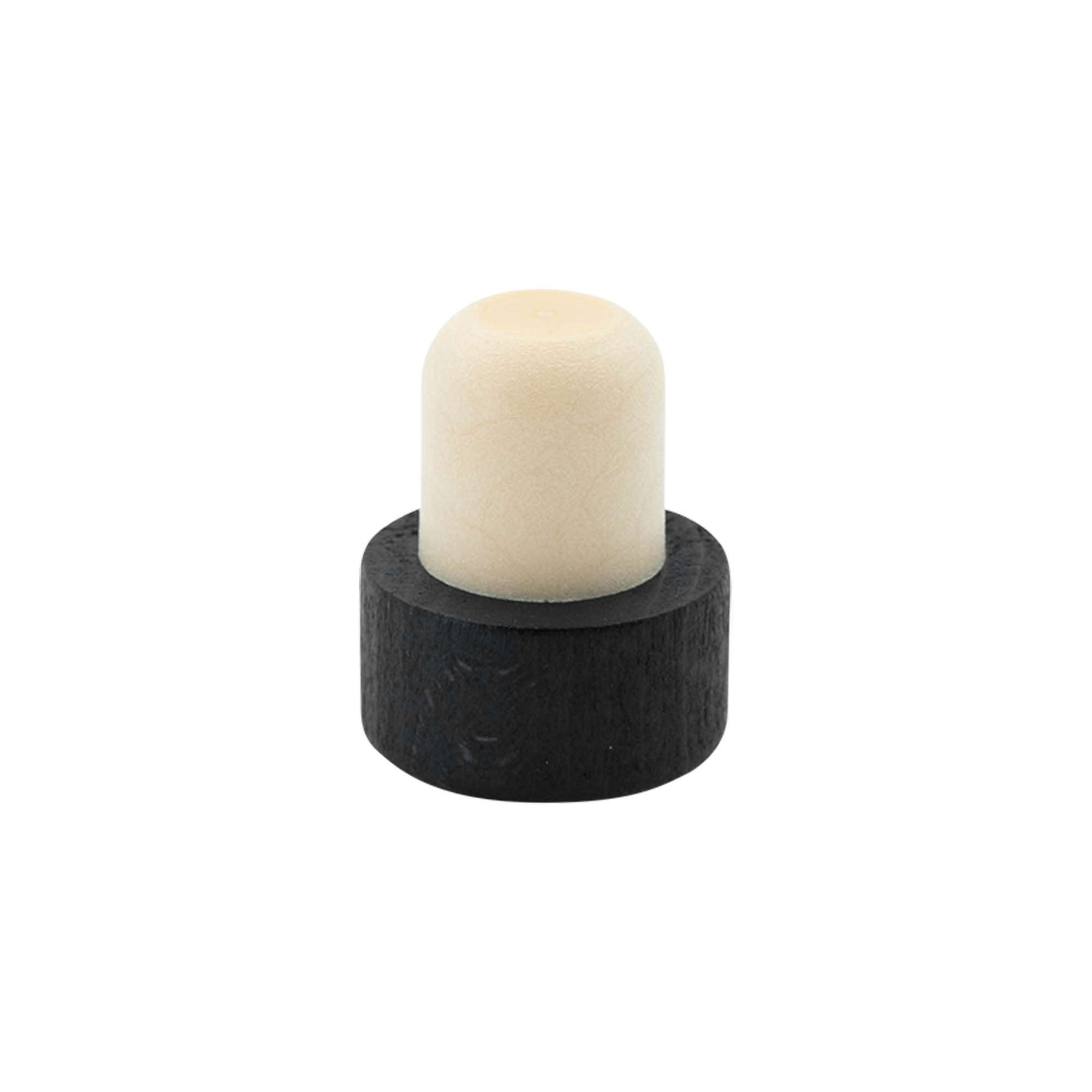 Greppkork 19 mm, trä/plast, svart, för mynning: kork Greppkork 19 mm, trä/plast, svart, för mynning: kork