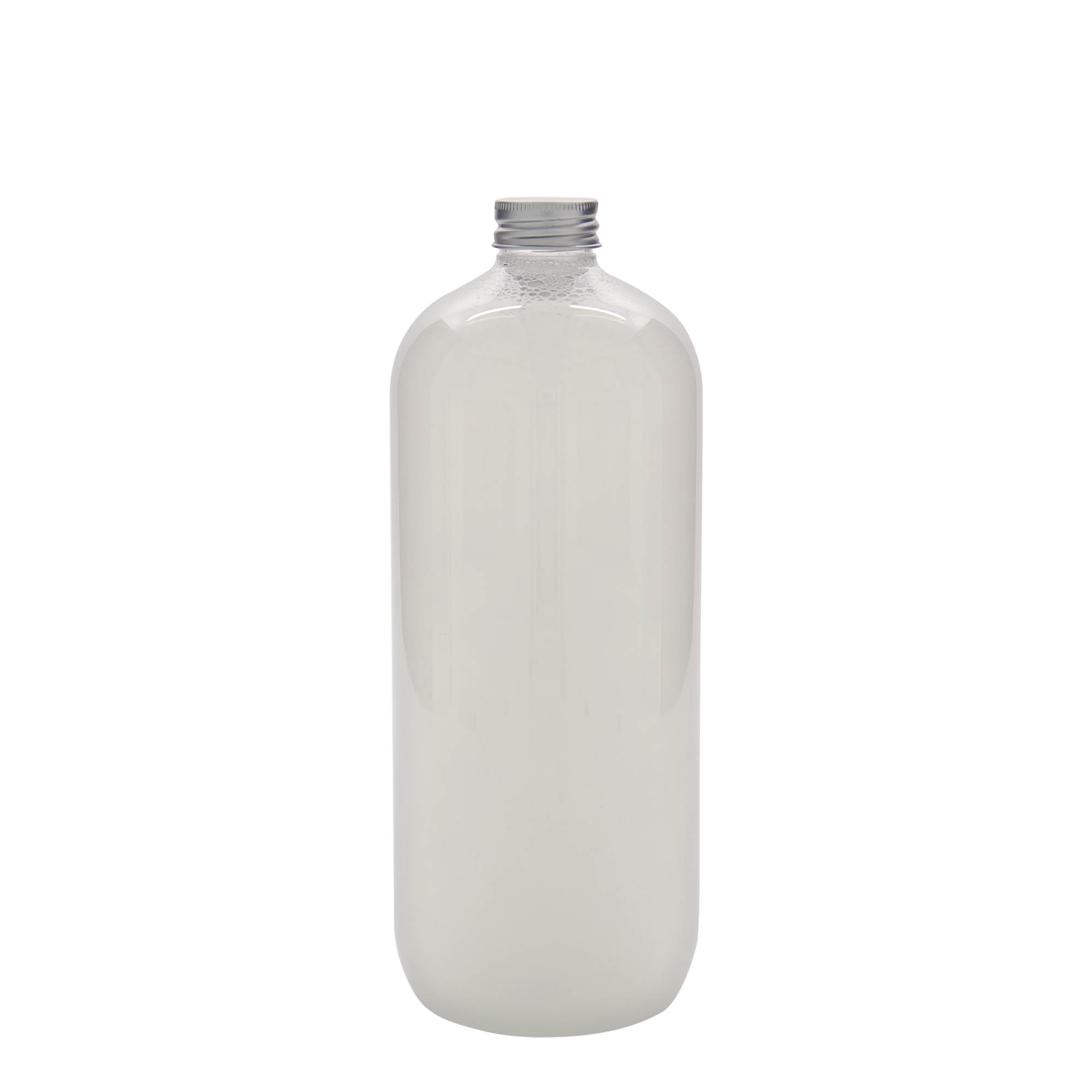 1.000 ml PET-flaska 'Boston', plast, öppning: 28/410 1.000 ml PET-flaska 'Boston', plast, öppning: 28/410