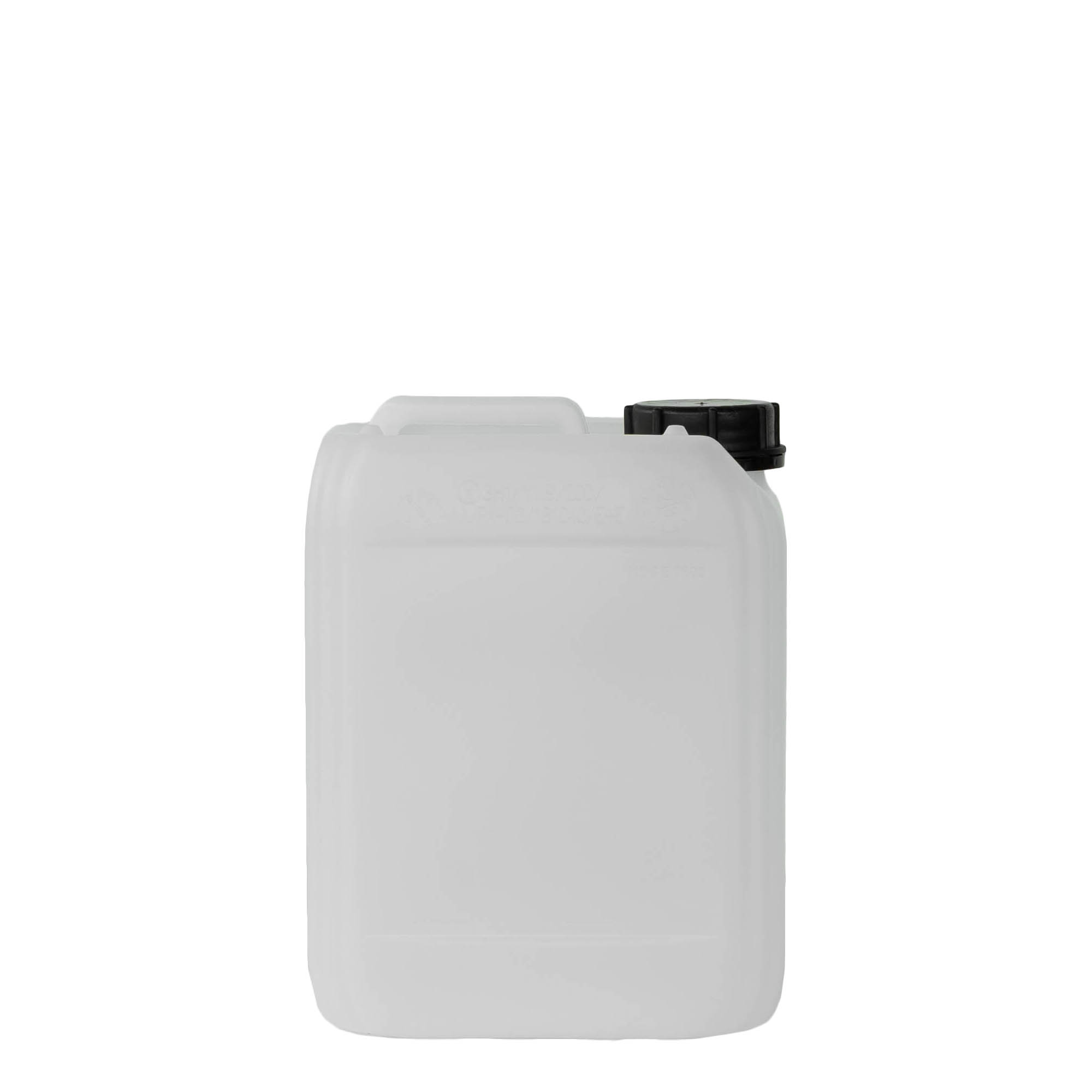 5 l dunk, rektangulär, HDPE-plast, naturfärgad, öppning: ND 55 5 l dunk, rektangulär, HDPE-plast, naturfärgad, öppning: ND 55