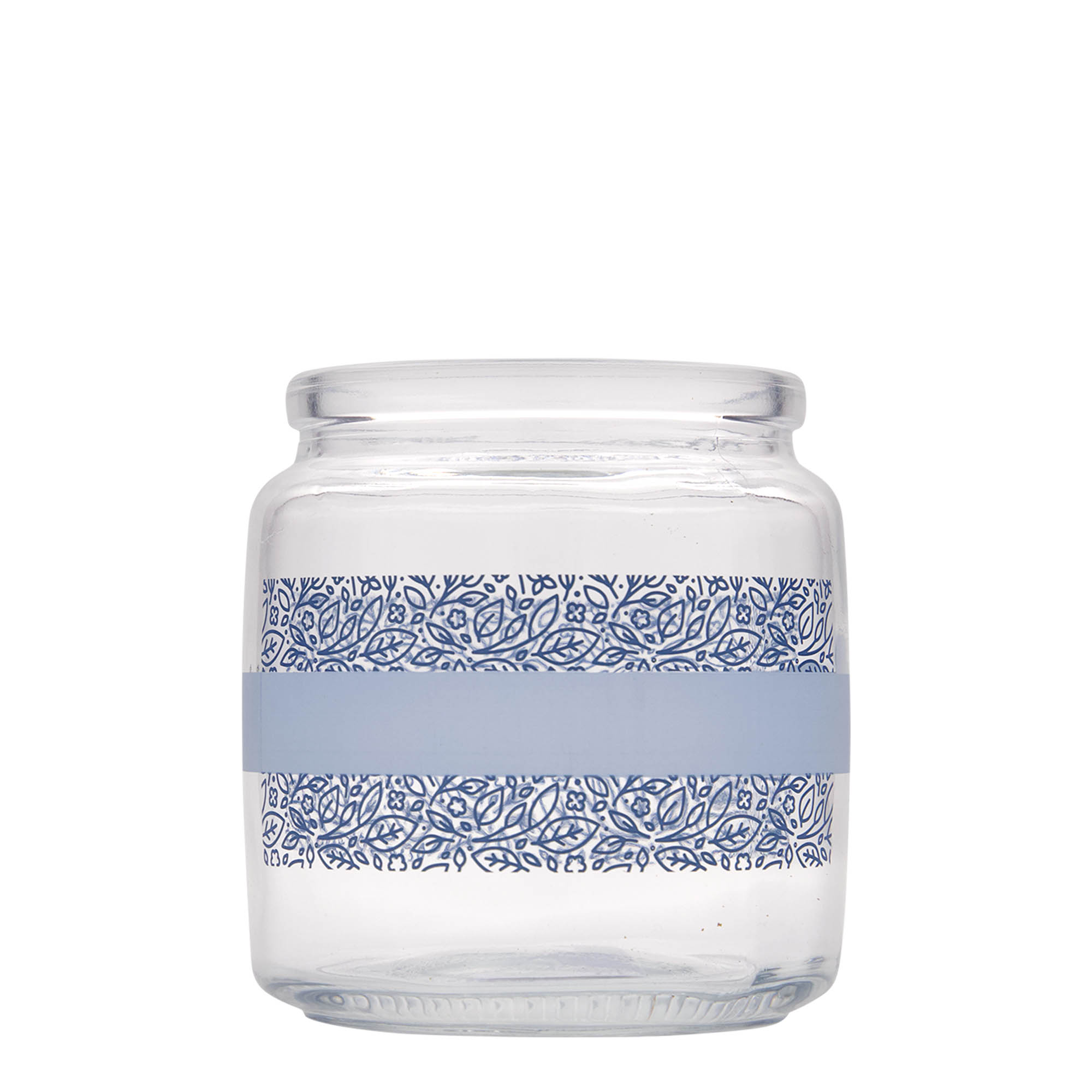 750 ml korkglas 'Giara', motiv: Naturalmente blu, öppning: kork