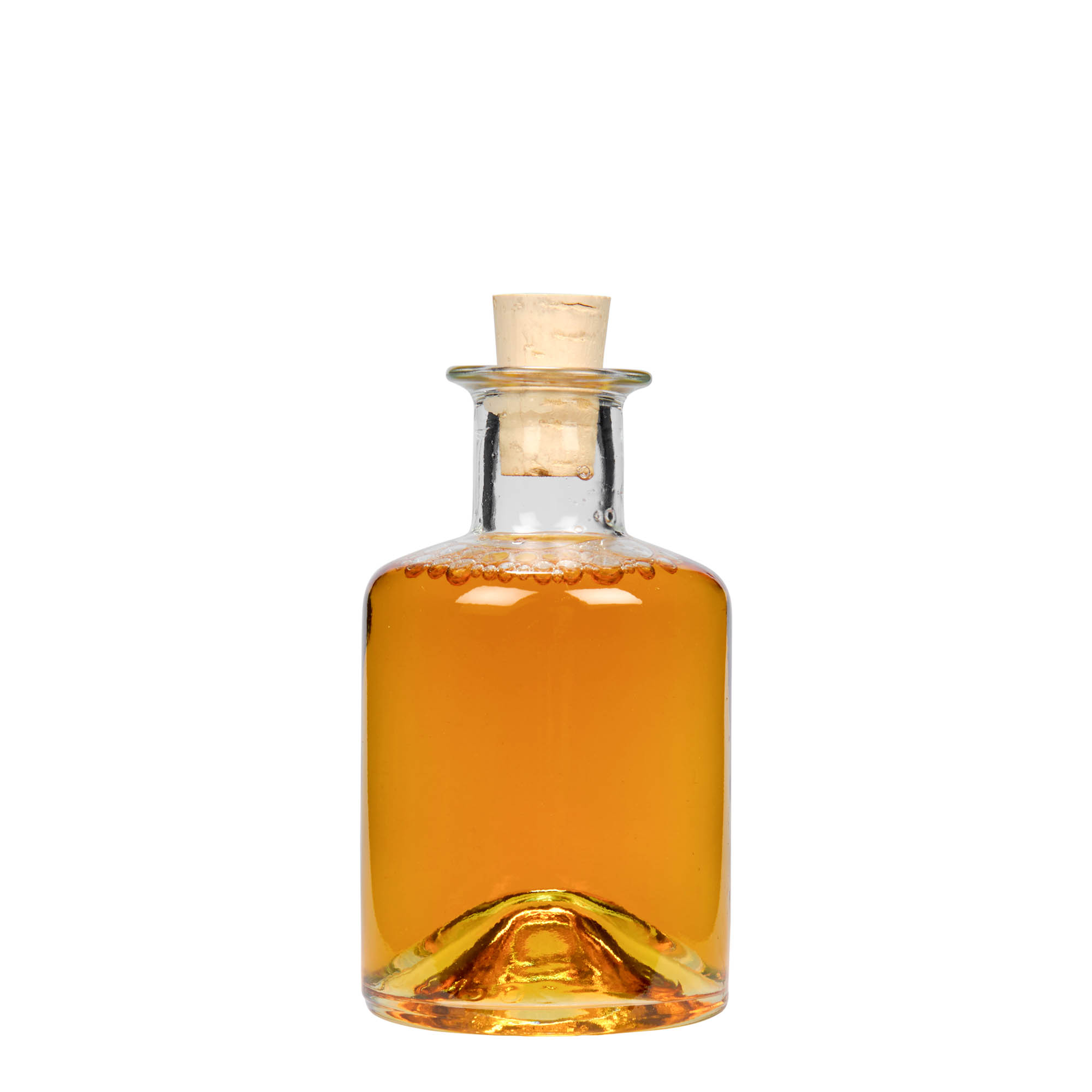 200 ml glasflaska apotekare, mynning: kork