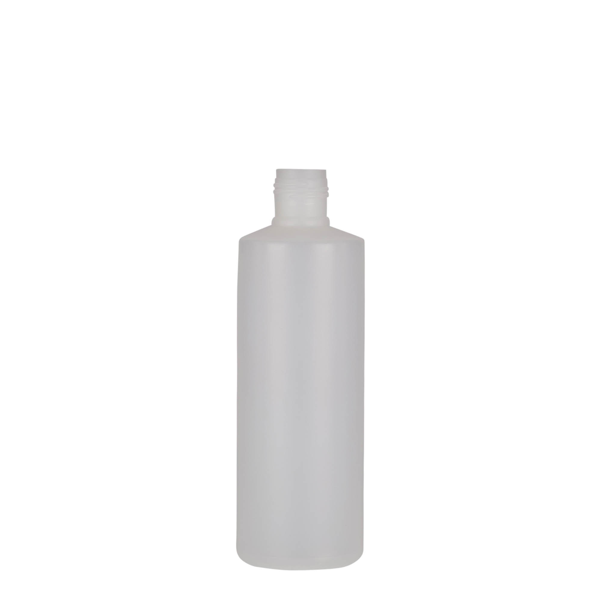 200 ml rund flaska, PE-plast, natur, öppning: skruvlock 200 ml rund flaska, PE-plast, natur, öppning: skruvlock