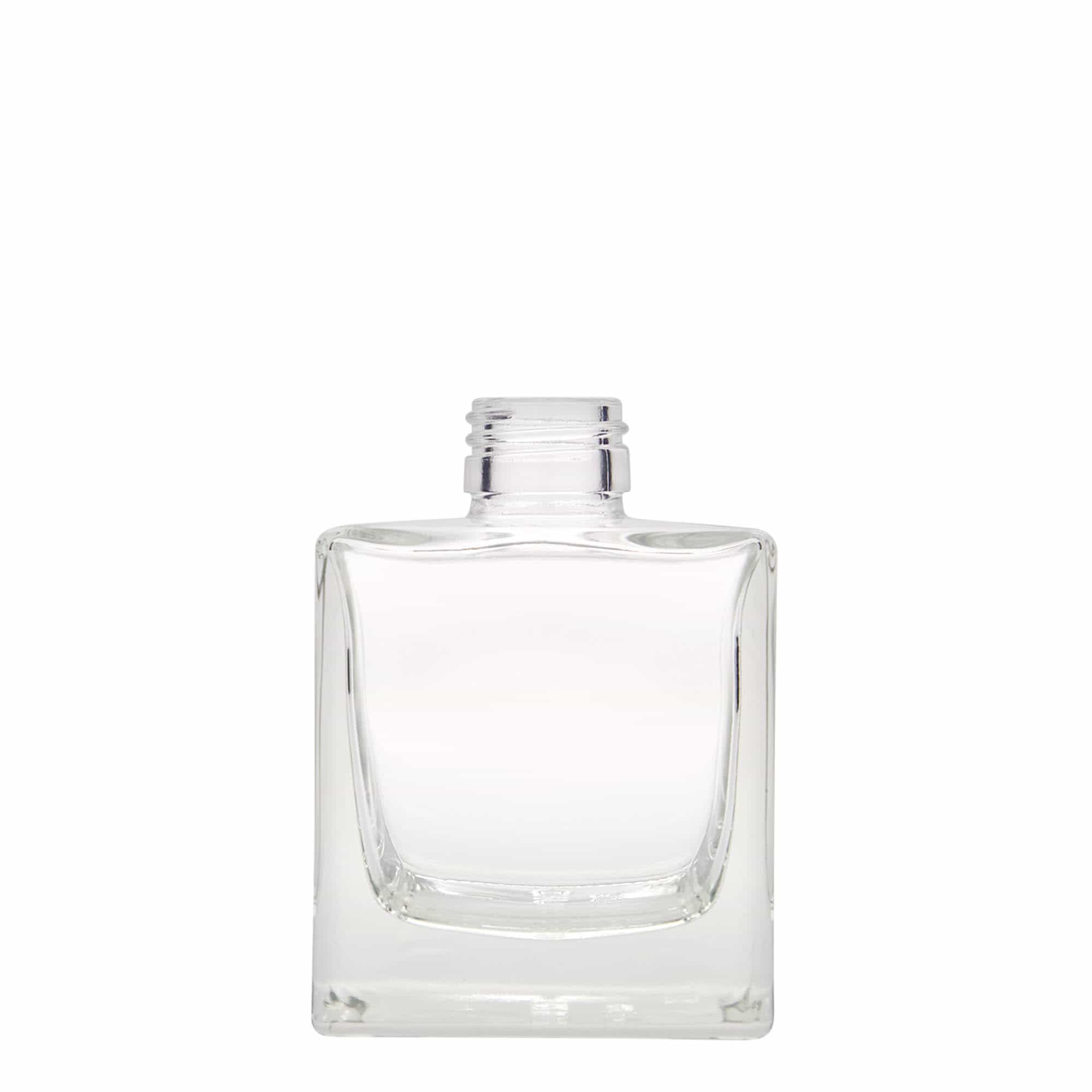 200 ml glasflaska 'Cube', kvadratisk, mynning: PP 28 200 ml glasflaska 'Cube', kvadratisk, mynning: PP 28