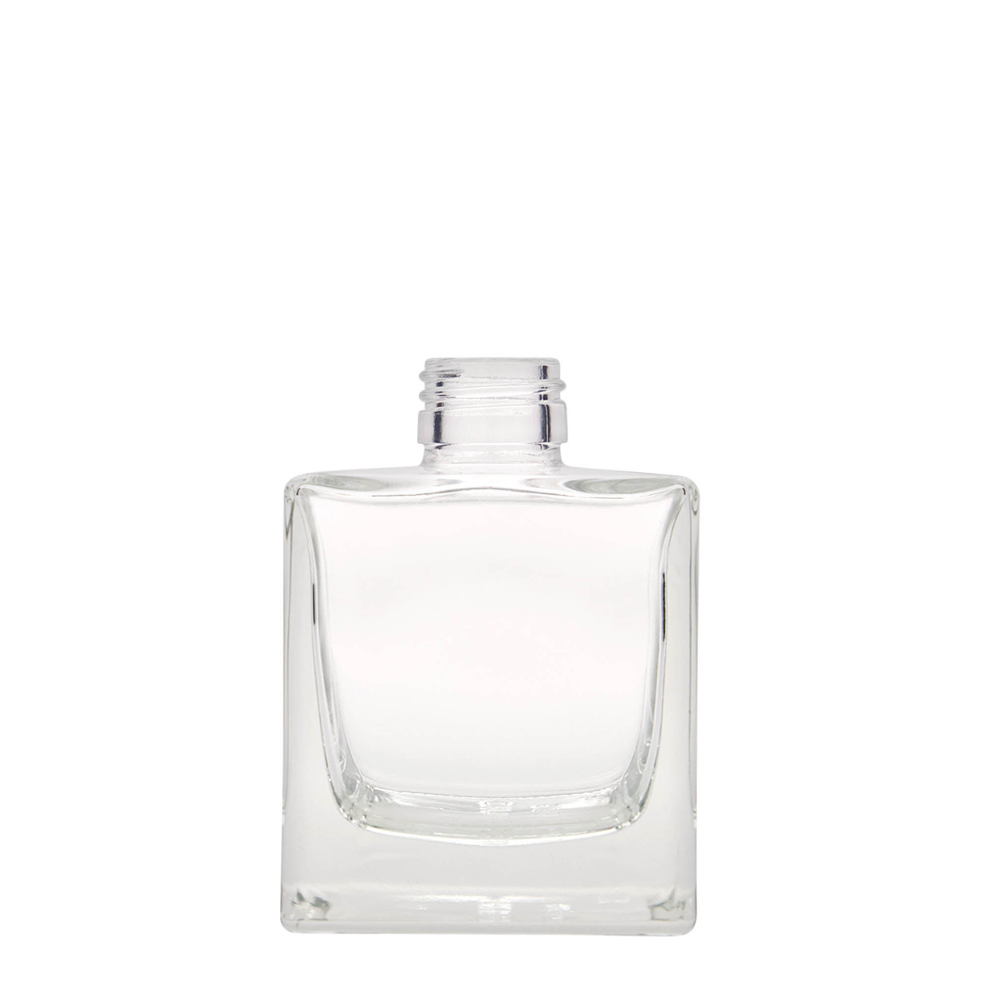 200 ml glasflaska 'Cube', fyrkantig, öppning: PP 28 200 ml glasflaska 'Cube', fyrkantig, öppning: PP 28