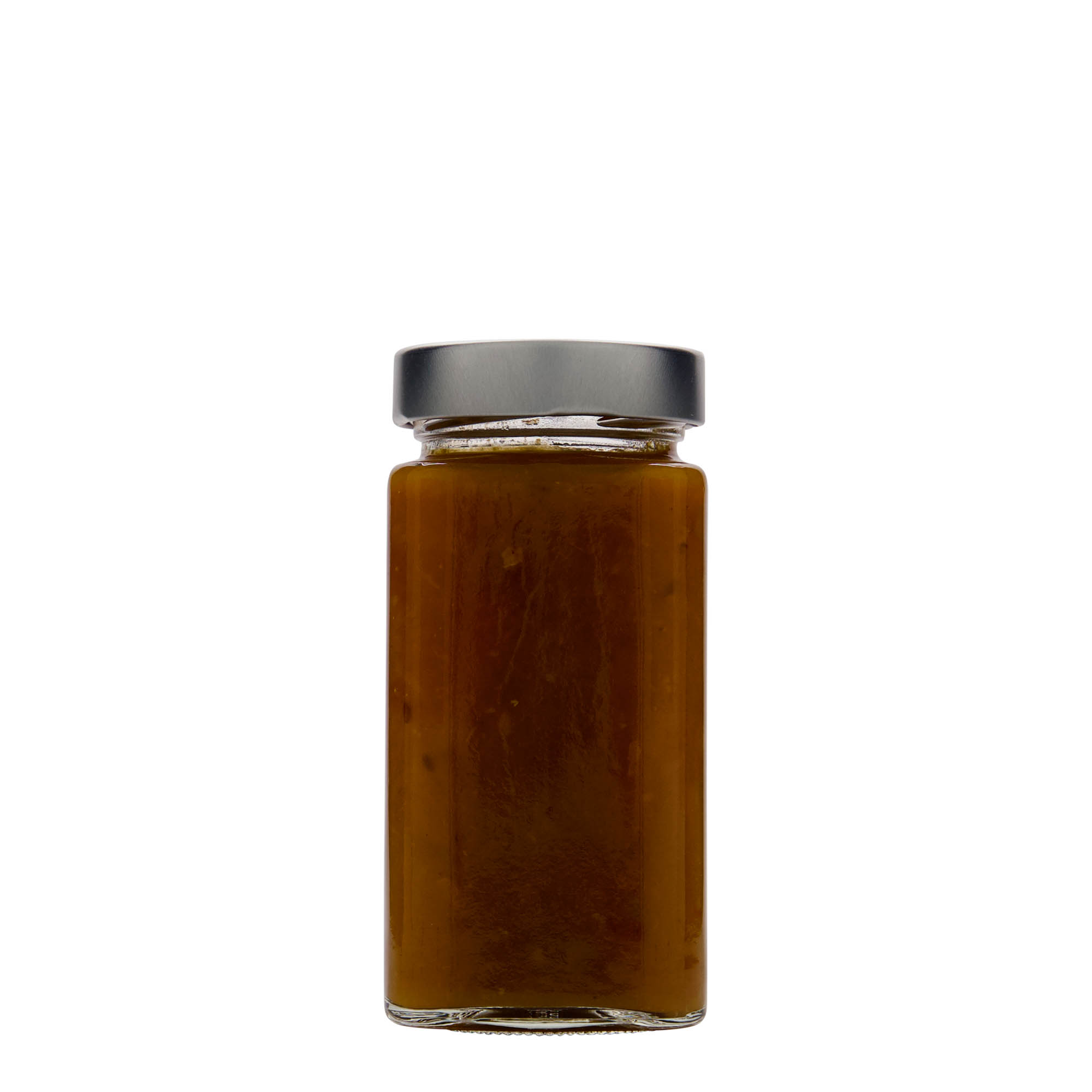 314 ml fyrkantigt glas 'Funny', öppning: Deep-Twist-Off (DTO 58)
