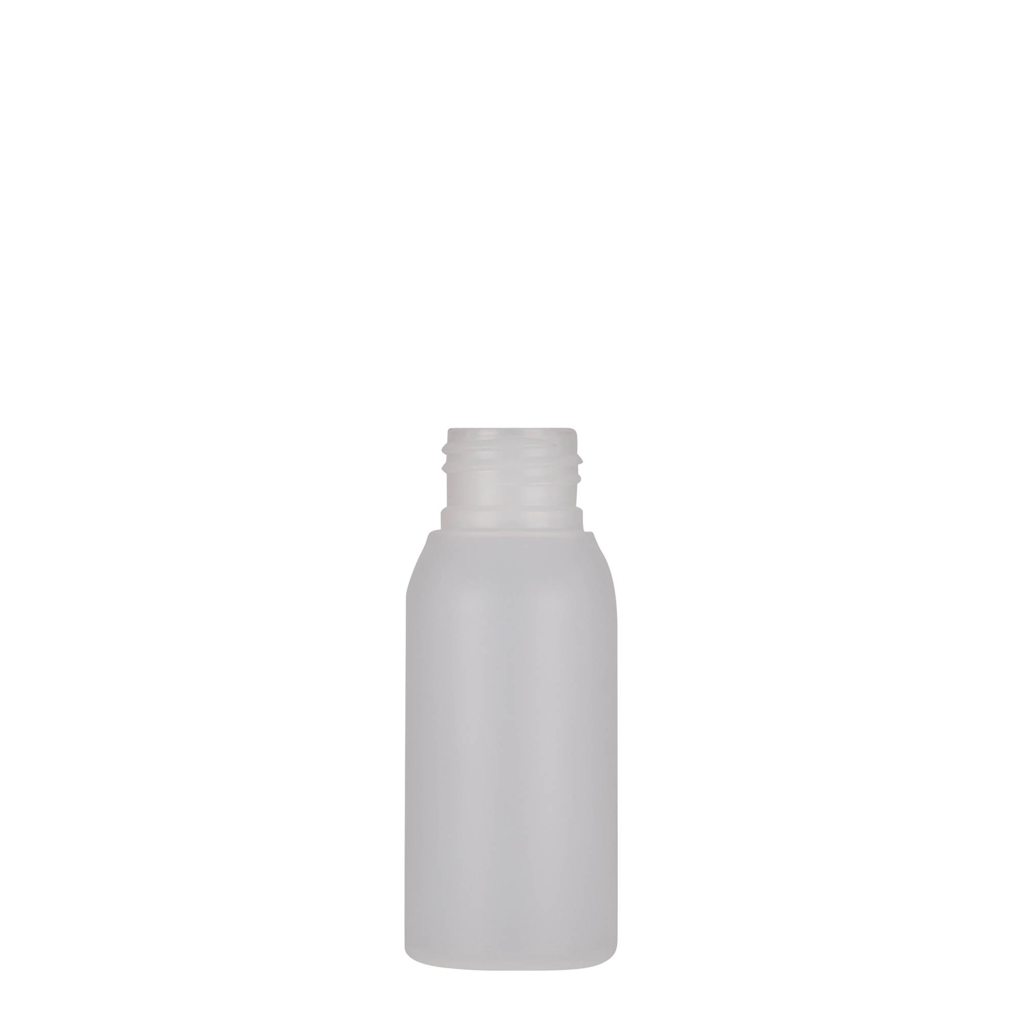 50 ml plastflaska 'Tuffy', HDPE, natur, öppning: 24/410