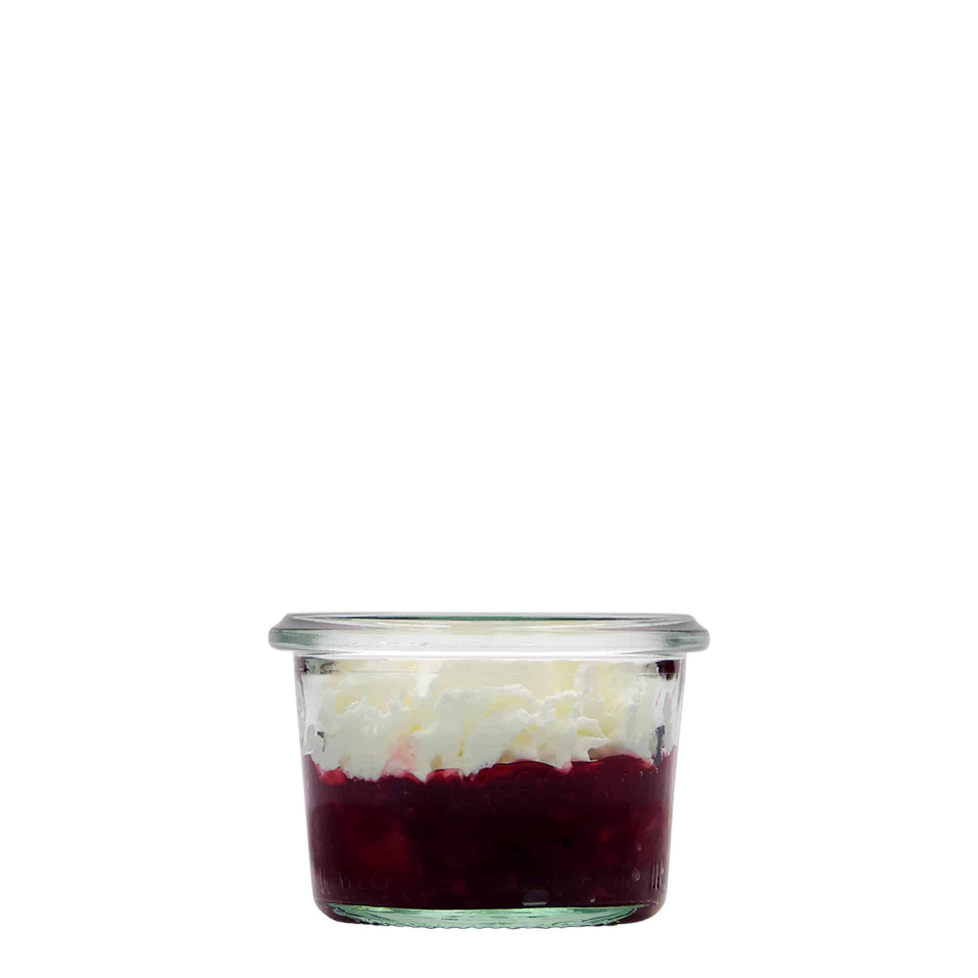 80 ml WECK cylindrisk burk, mynning: rund kant