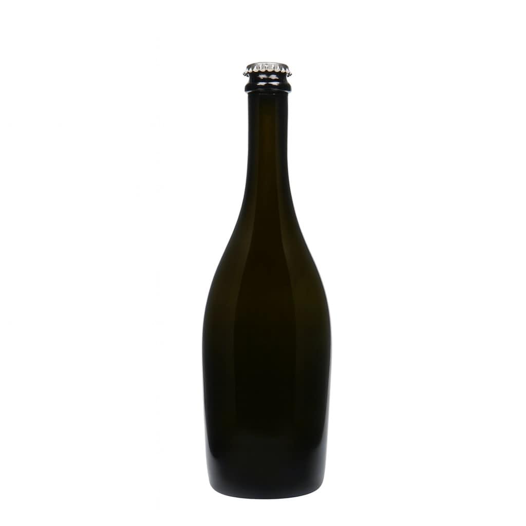 750 ml sektflaska 'Carmen', glas, antikgrön, öppning: kapsyl