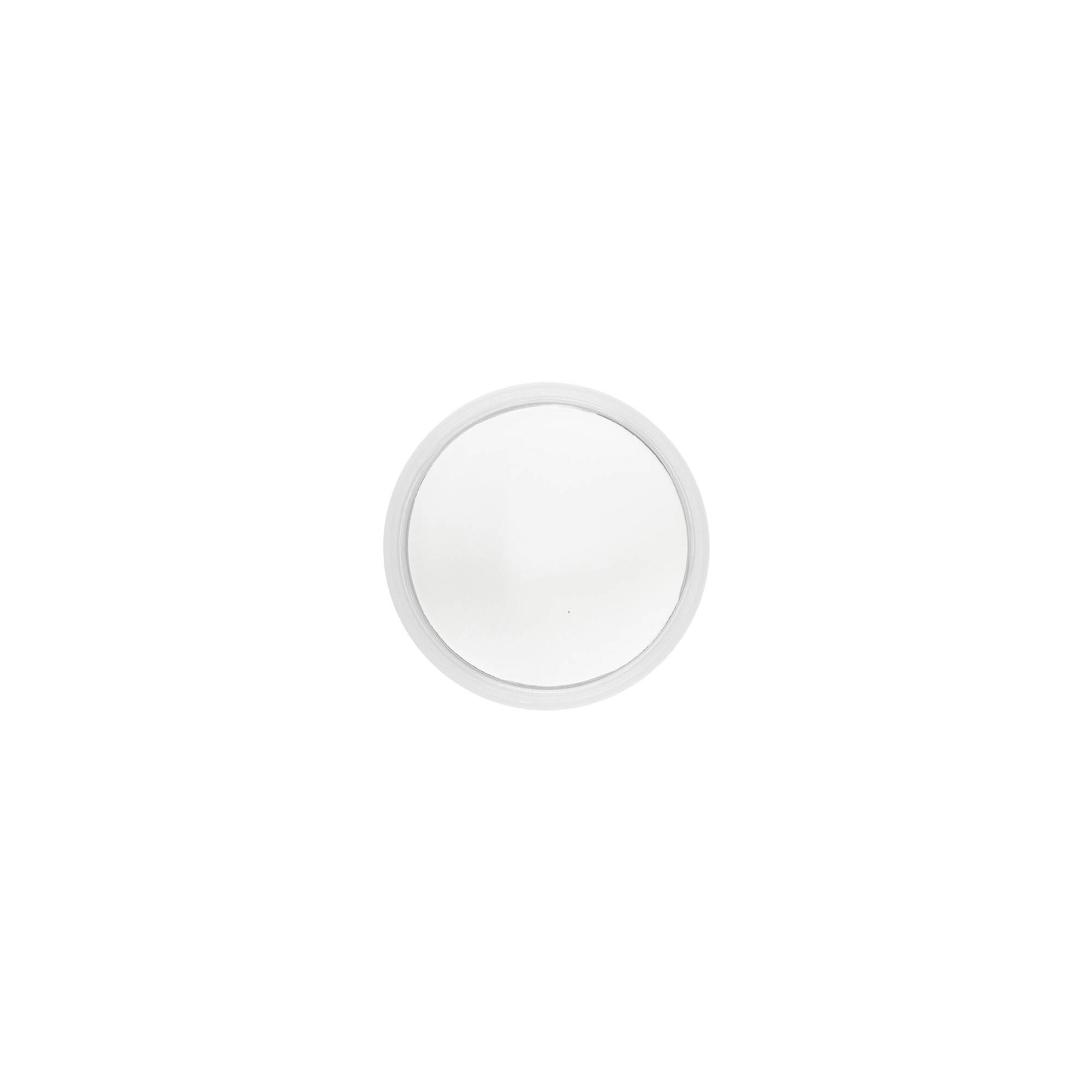 Skruvkapsel 'Clear/Platin Edition', PP-plast, vit, för mynning: 40/2P