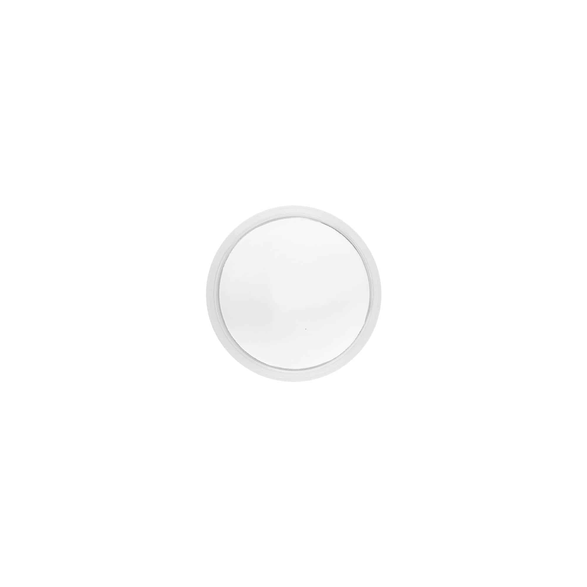 Skruvkapsel 'Clear/Platin Edition', PP-plast, vit, för mynning: 40/2P